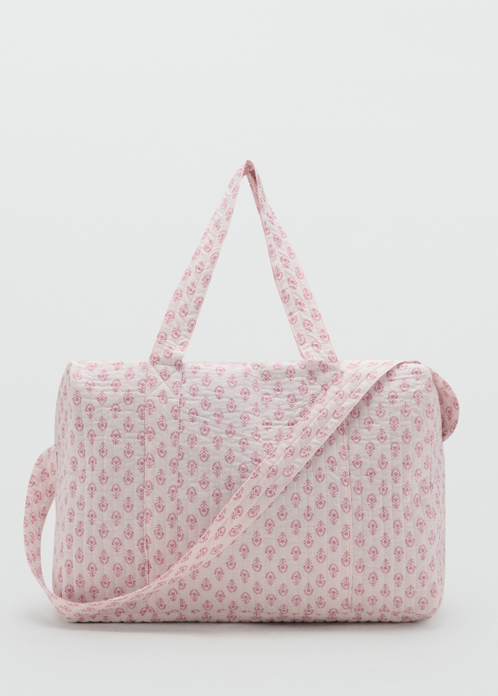 Floral-print bag