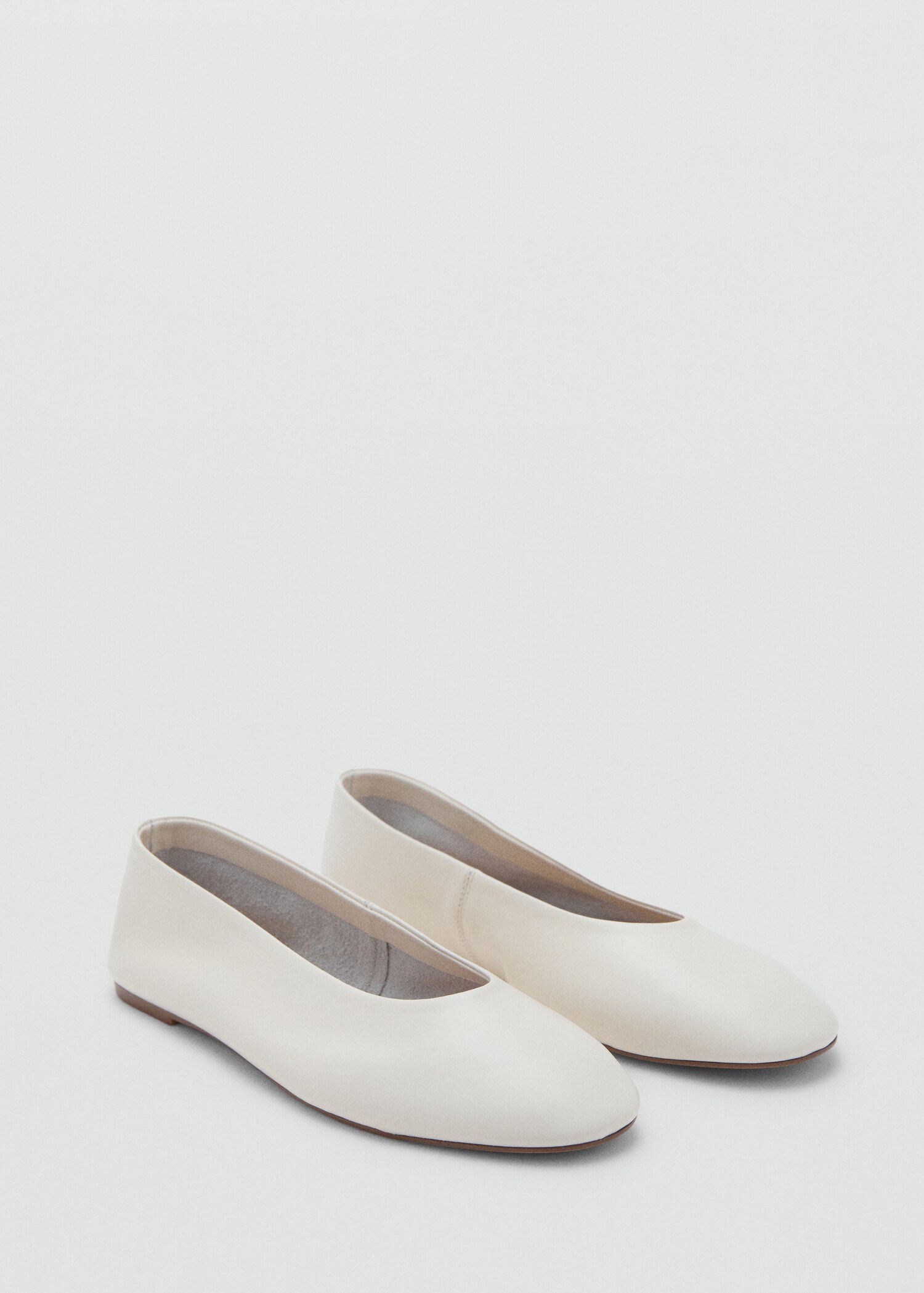 Leather ballet flats - Medium plane