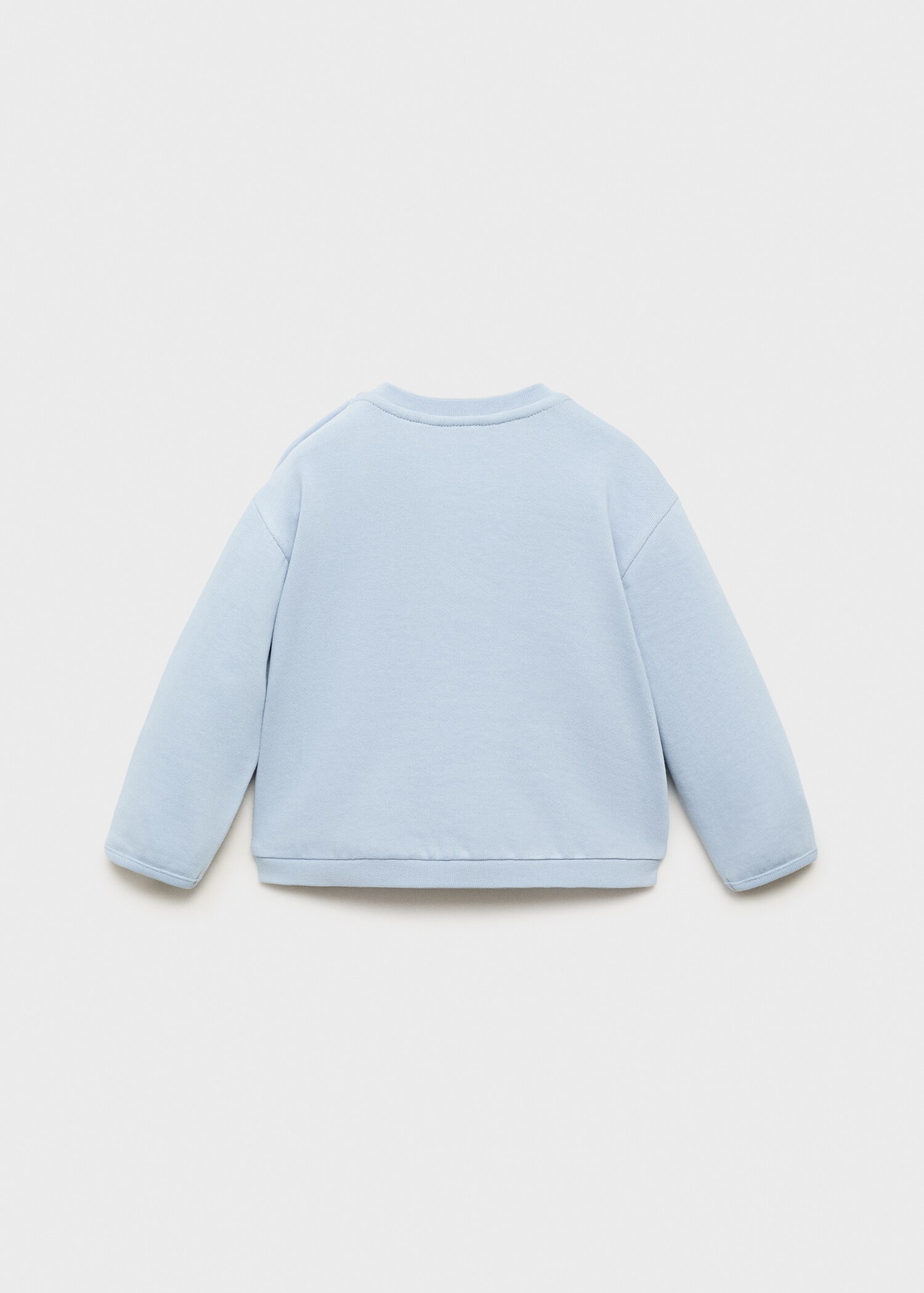 Buttoned cotton sweatshirt - Зворотна сторона товару