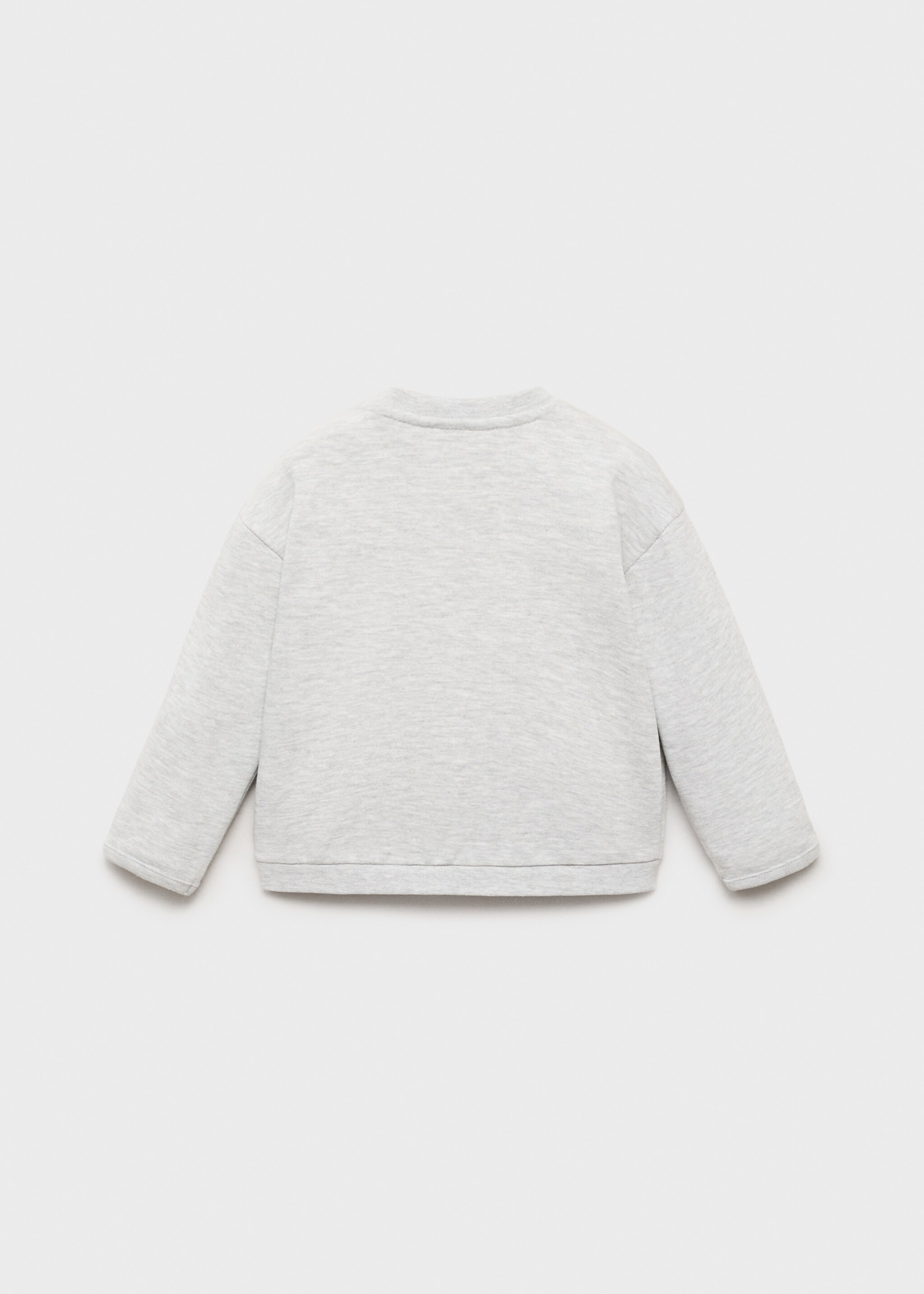 Sweatshirt aus Baumwolle mit Knöpfen - Rückseite des Artikels
