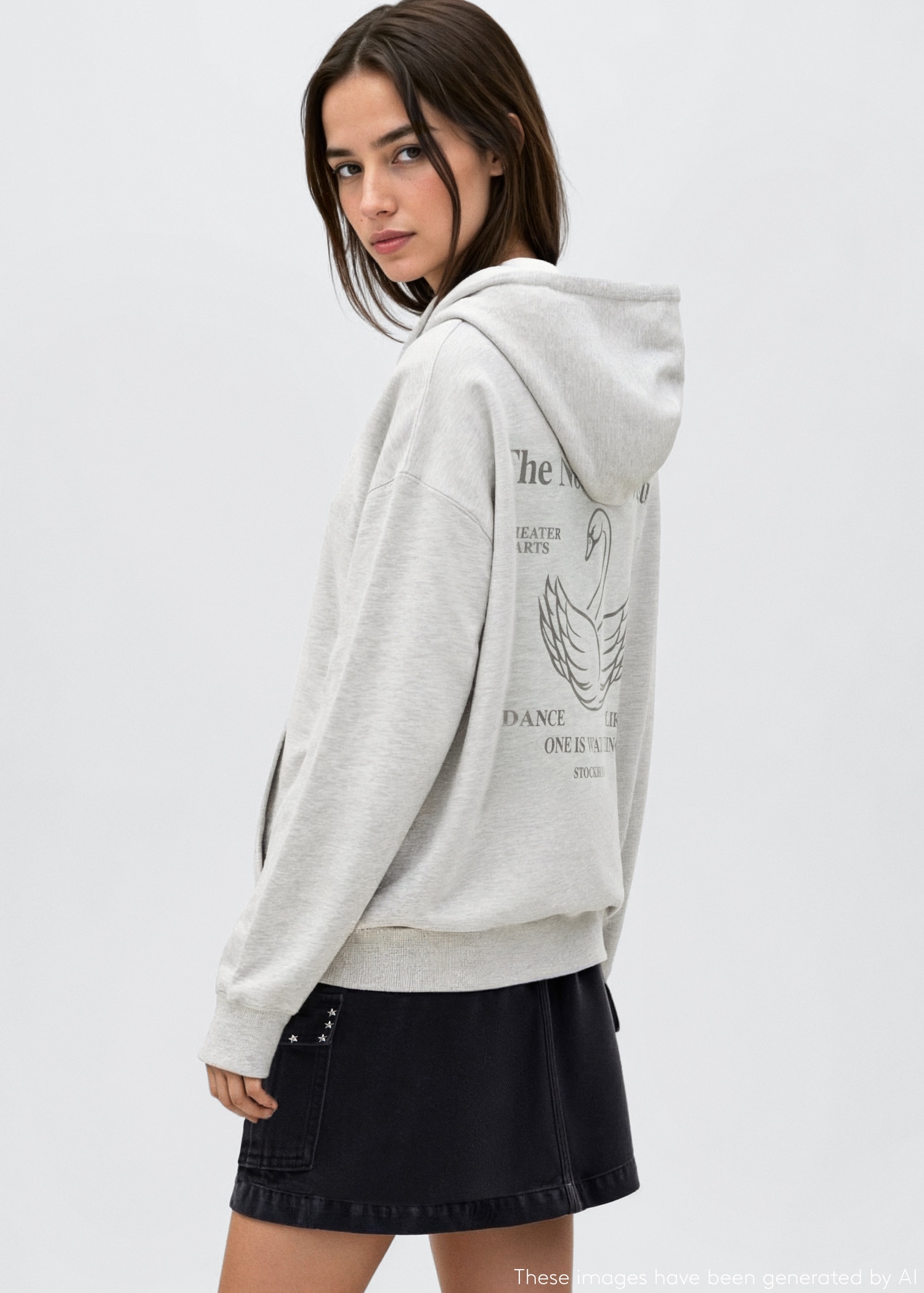 Sweat-shirt avec imprimé métallisé - Verso de l’article