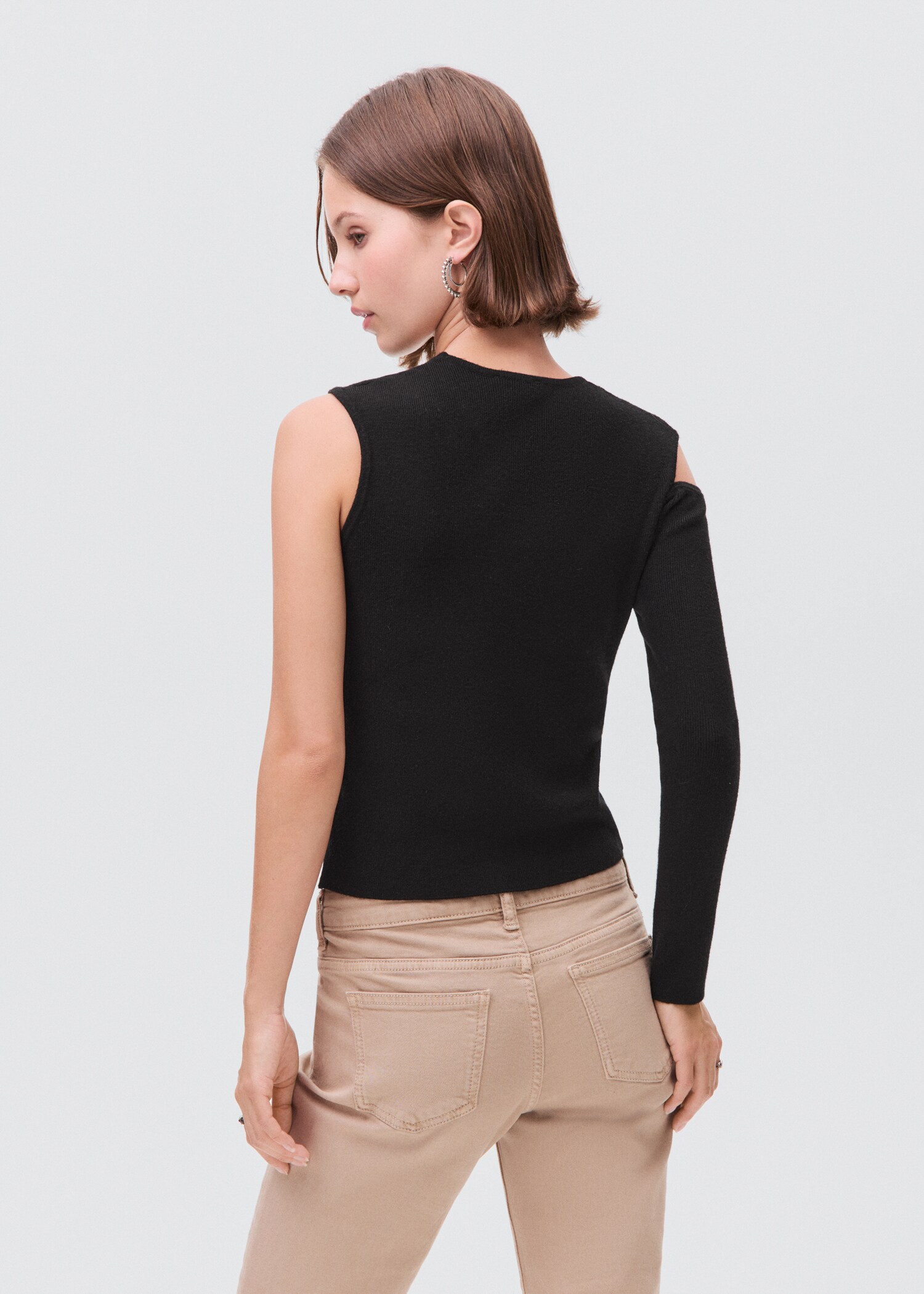 T-shirt asymétrique à découpe - Verso de l’article