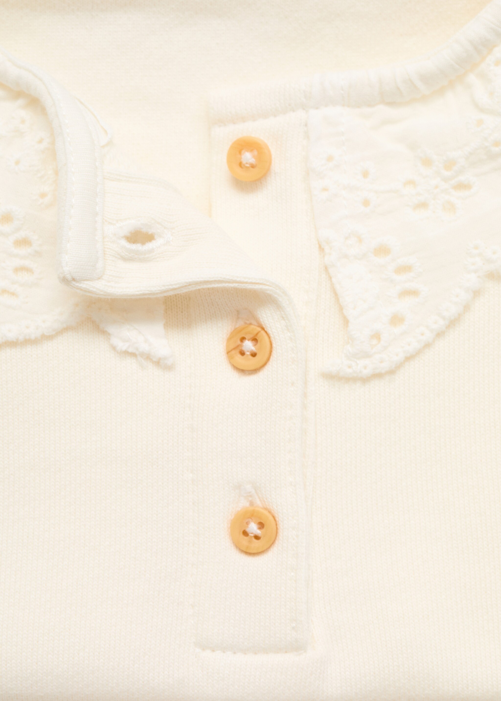 Babydoll neck sweatshirt - Details of the article 8, Off White. Ref: 17054076-00.