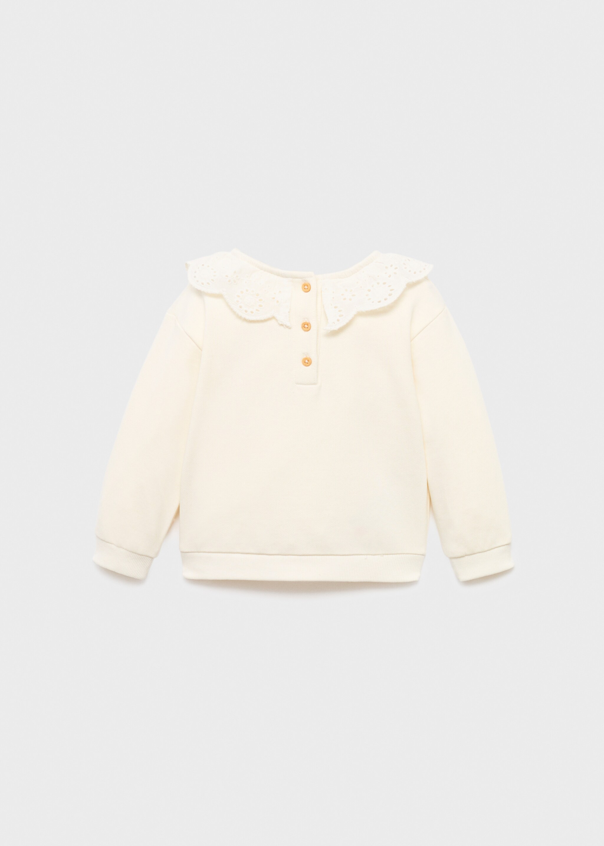 Babydoll neck sweatshirt - Reverse of the article, Off White. Ref: 17054076-00.