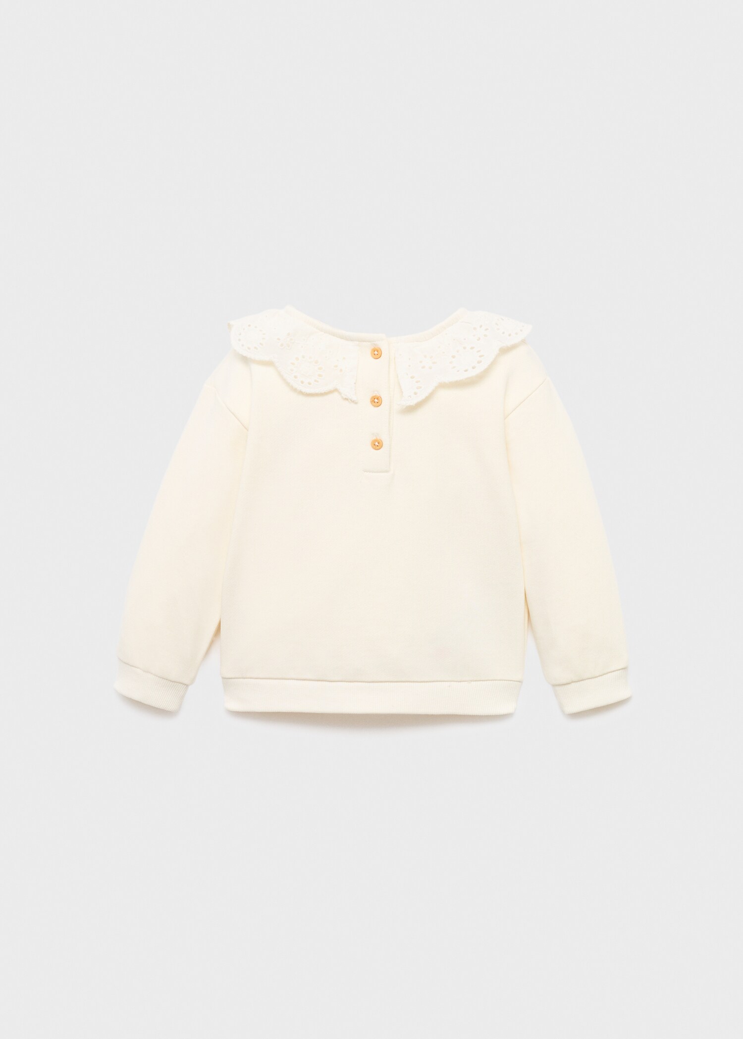 Babydoll neck sweatshirt - Reverse of the article