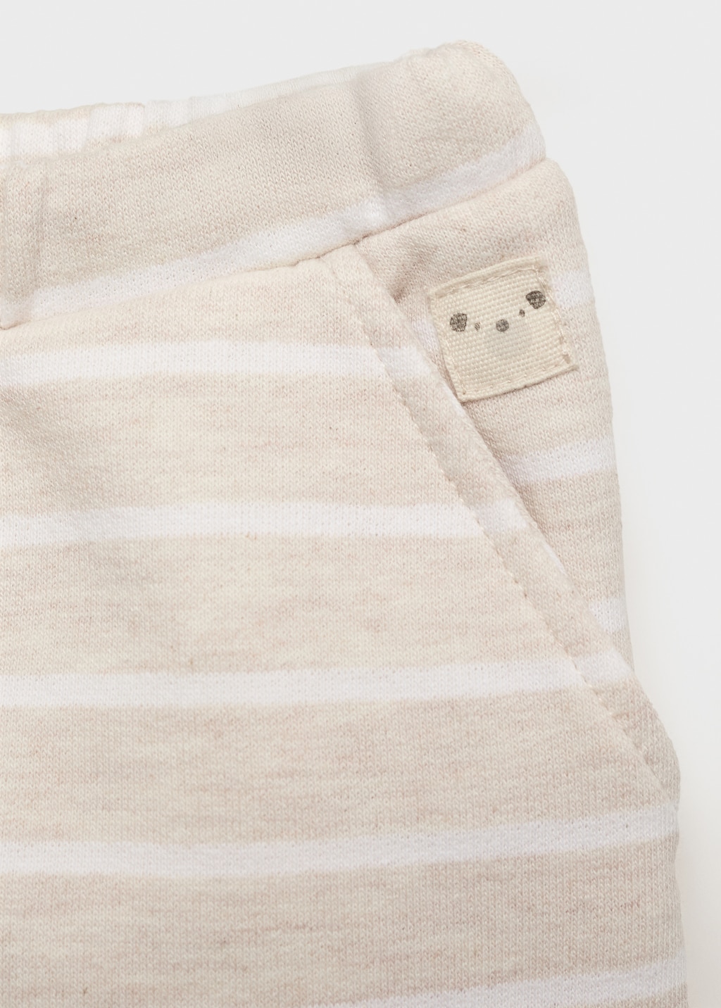 Striped joggers with drawstring