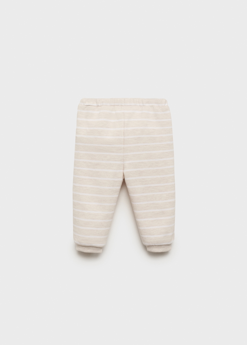 Striped joggers with drawstring