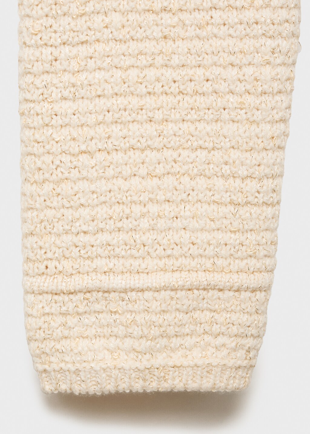 Mango Knitted cardigan with frayed ends