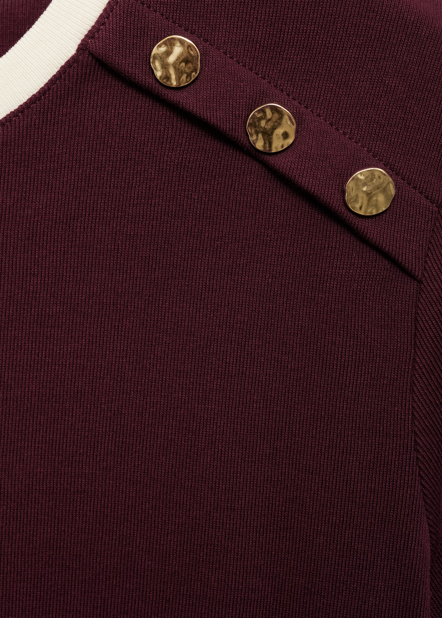 Buttoned cotton T-shirt - Details of the article 0
