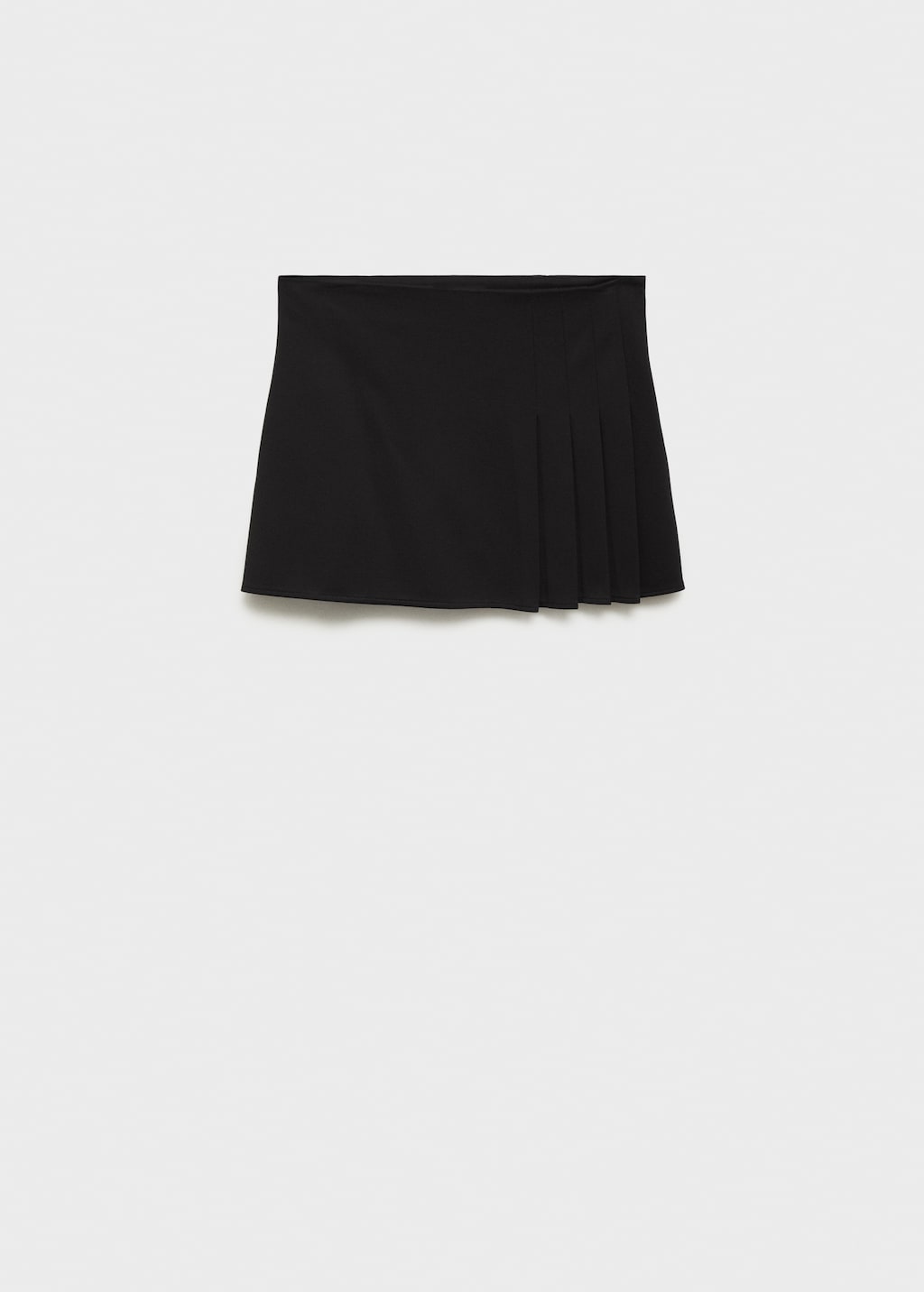 Pleated mini-skirt