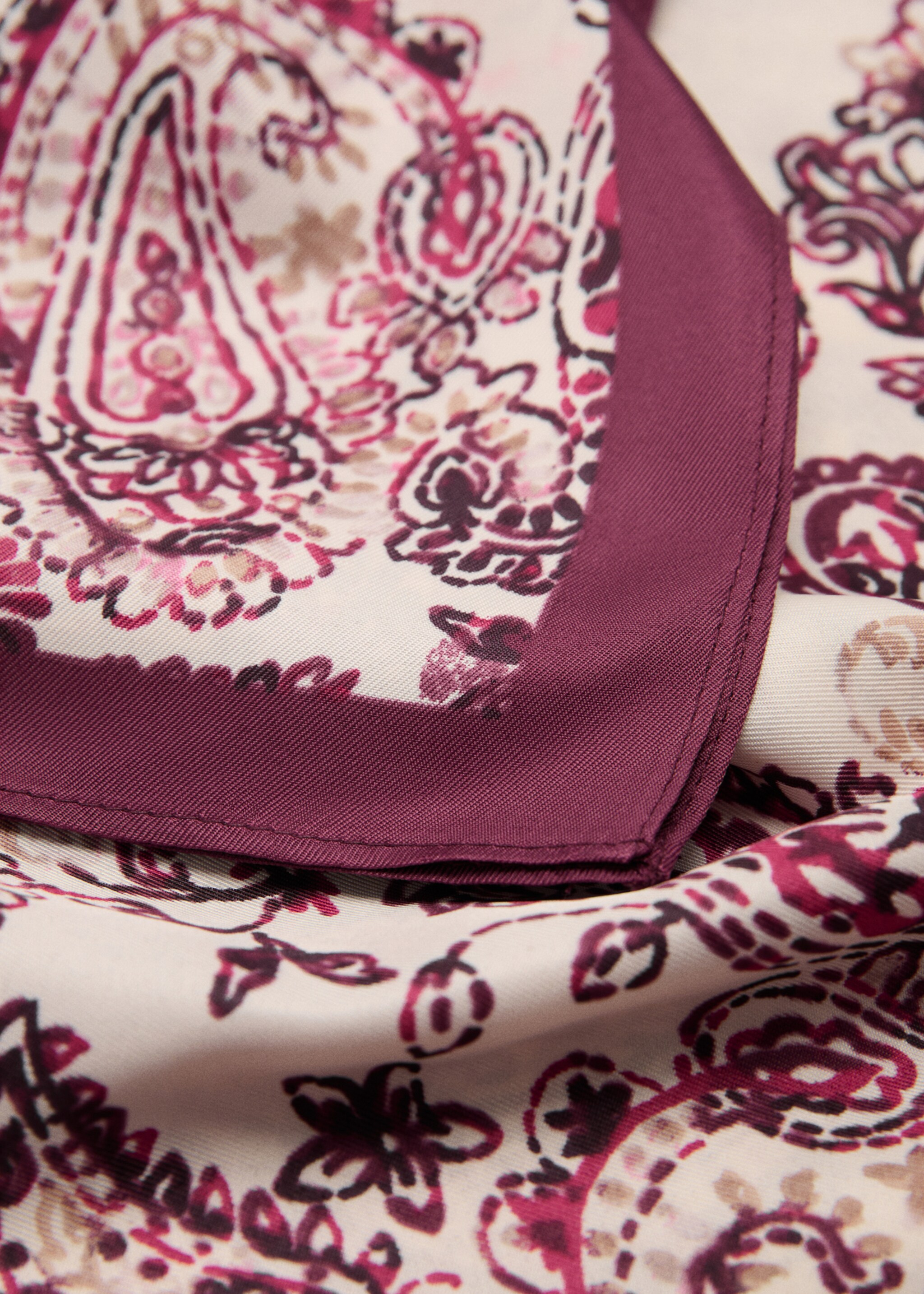 Paisley print scarf - Medium plane