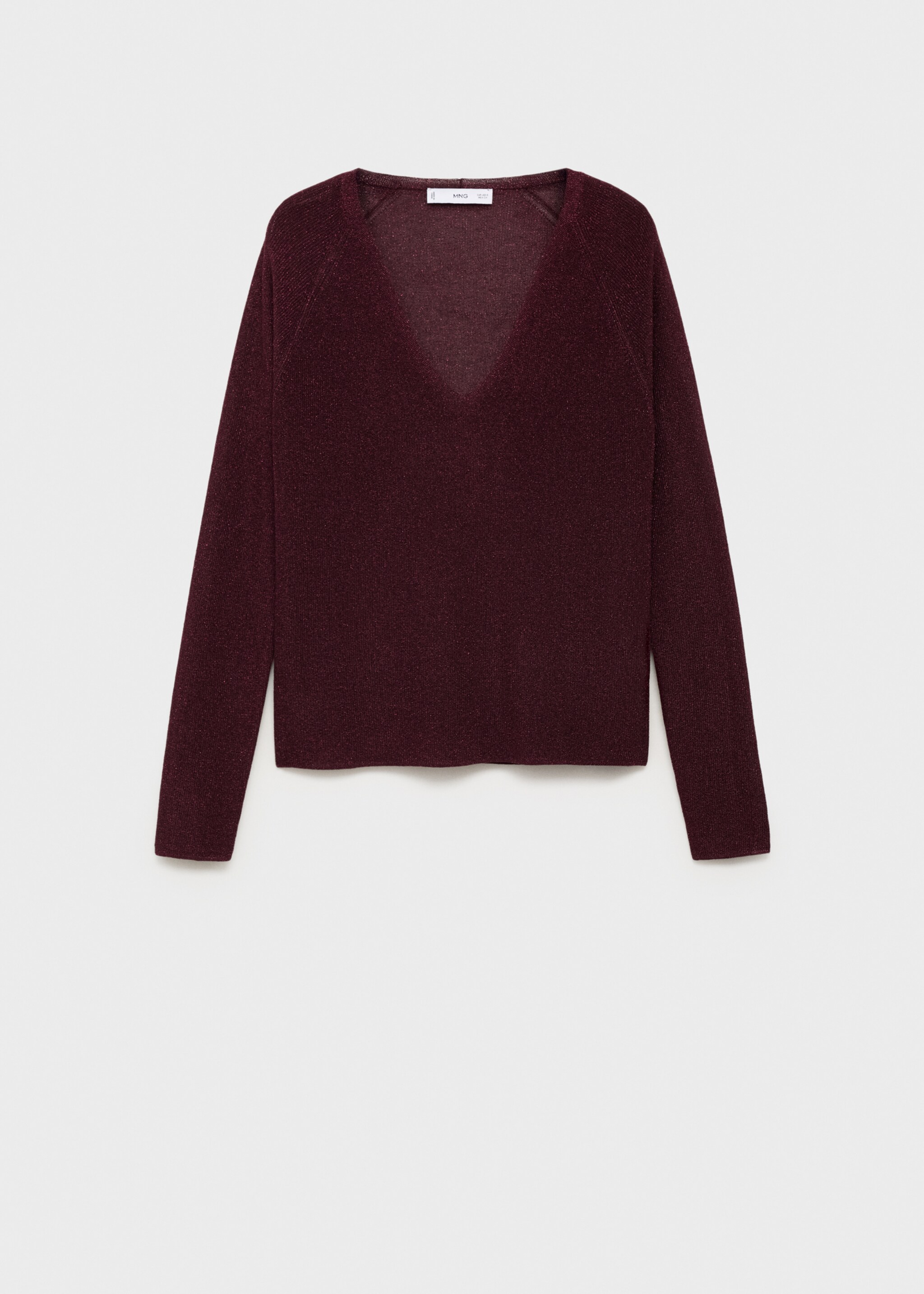 Jersey lúrex cuello pico - Artículo sin modelo