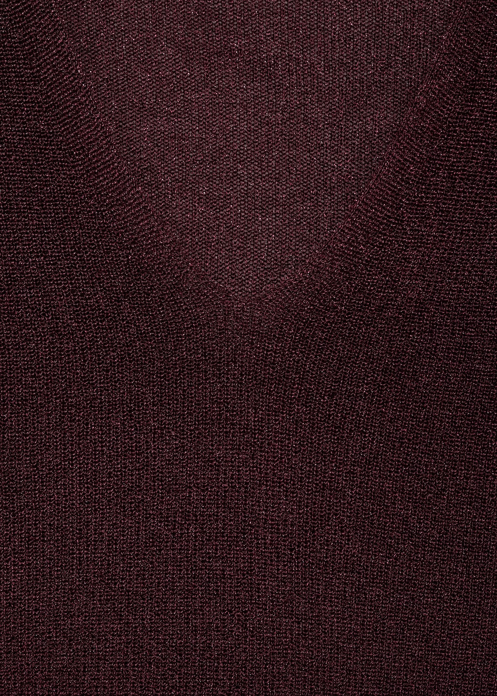 V-neck lurex sweater