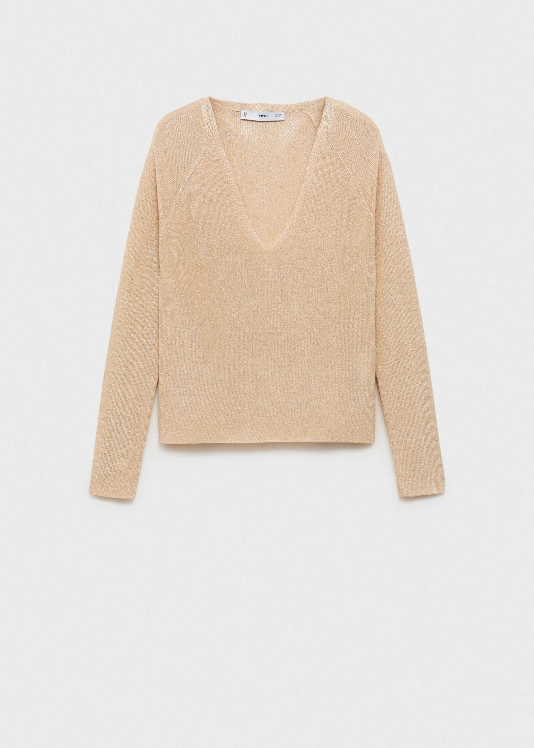 Jersey lúrex cuello pico - Artículo sin modelo
