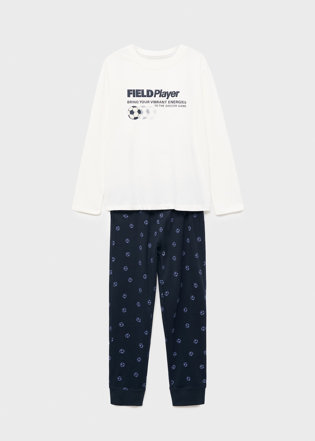 Printed rabbit long pyjamas