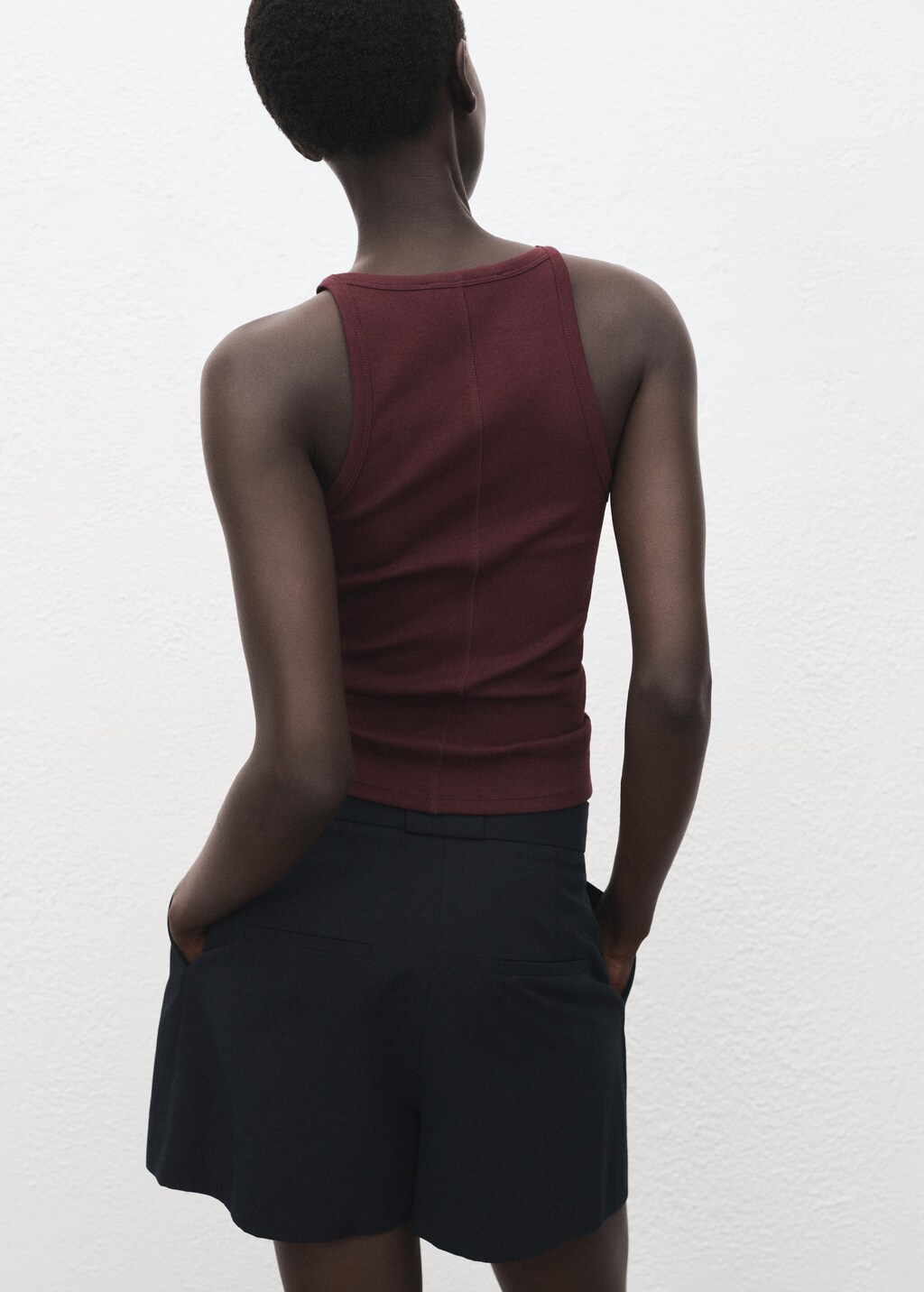 Ribbed cotton-blend top - image 3