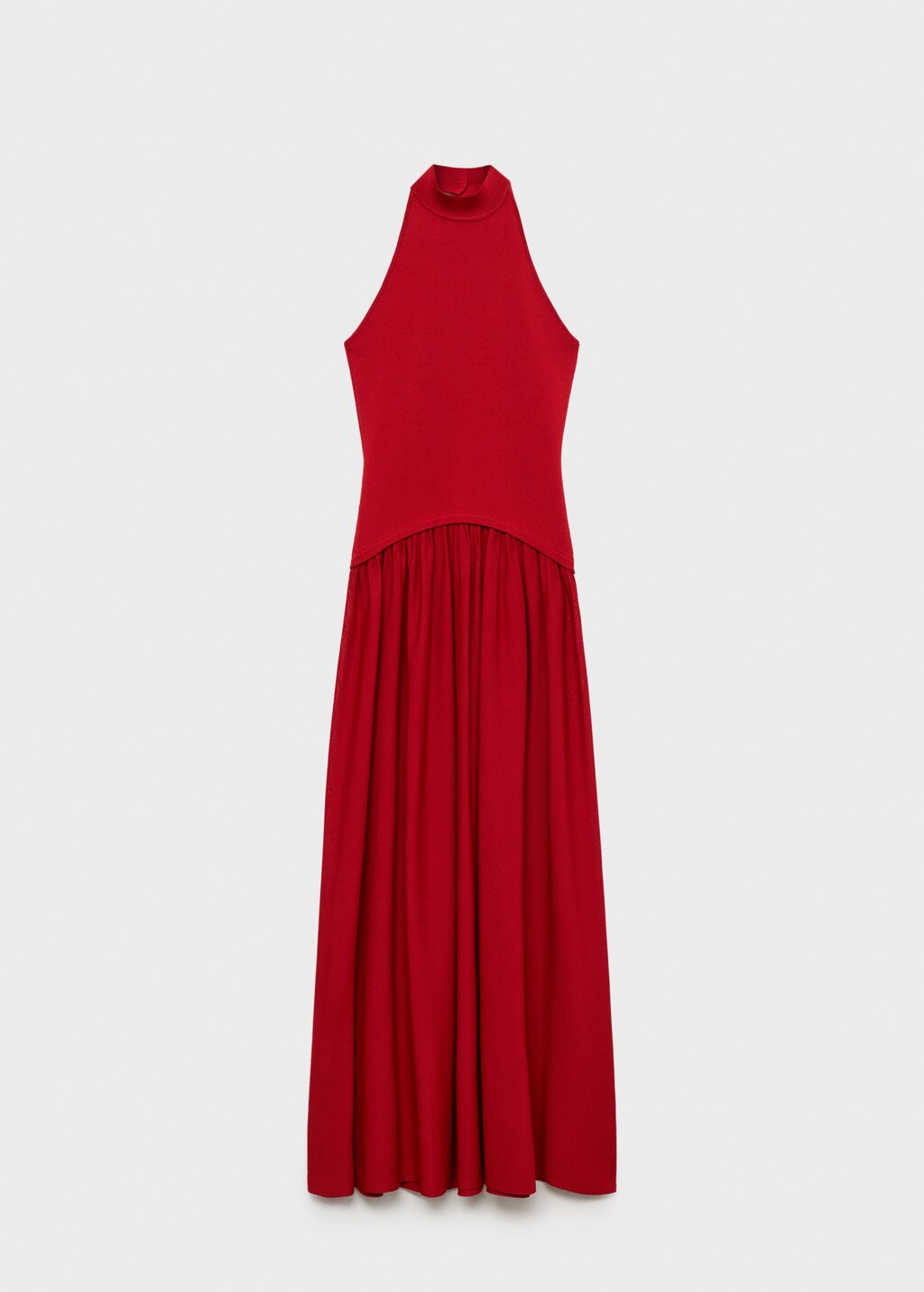 Mango Halter-neck knitted dress