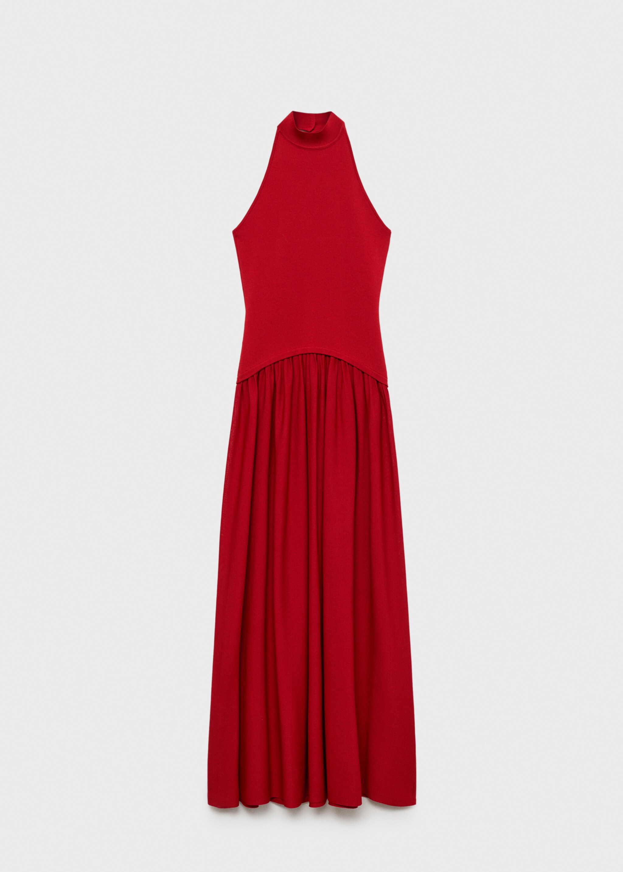 Robe halter en tissu mixte - Article sans modèle