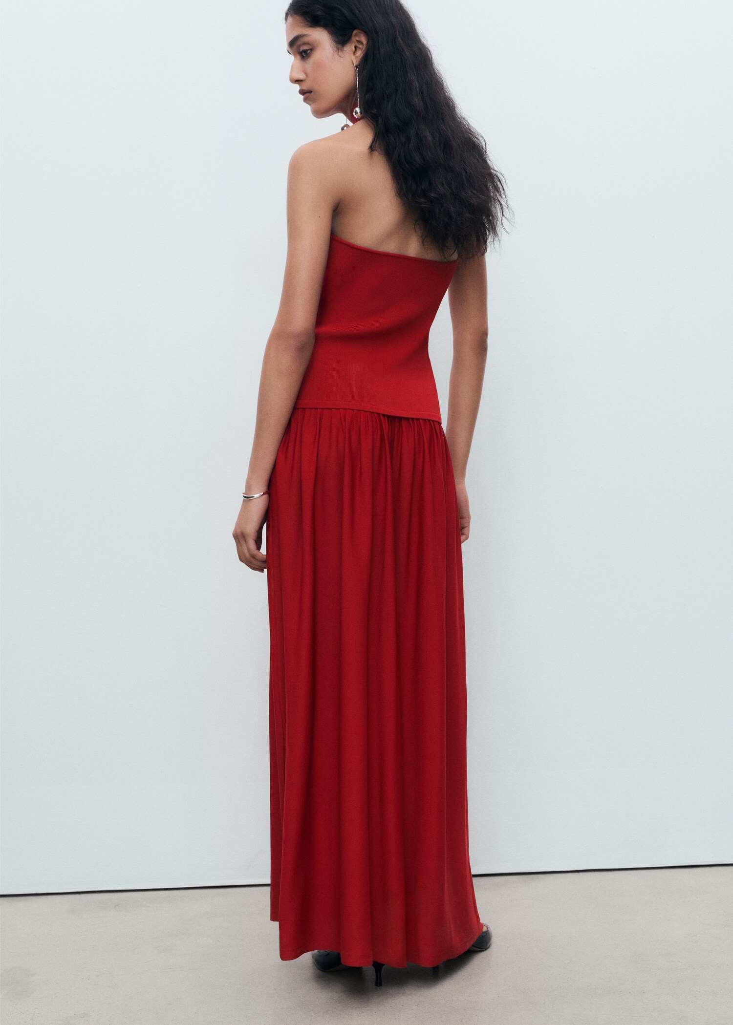 Neckholder-Strickkleid - Rückseite des Artikels