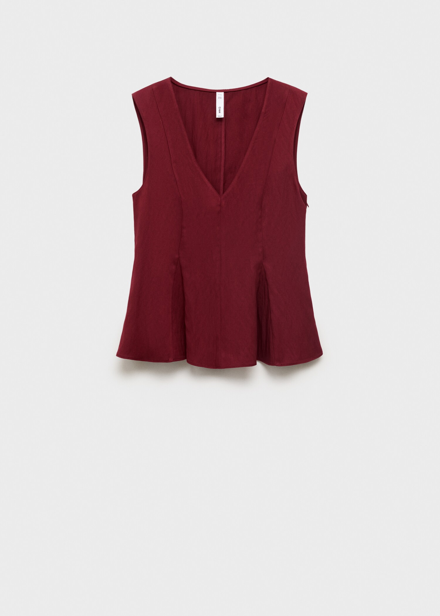 Lyocell peplum top - Article without model