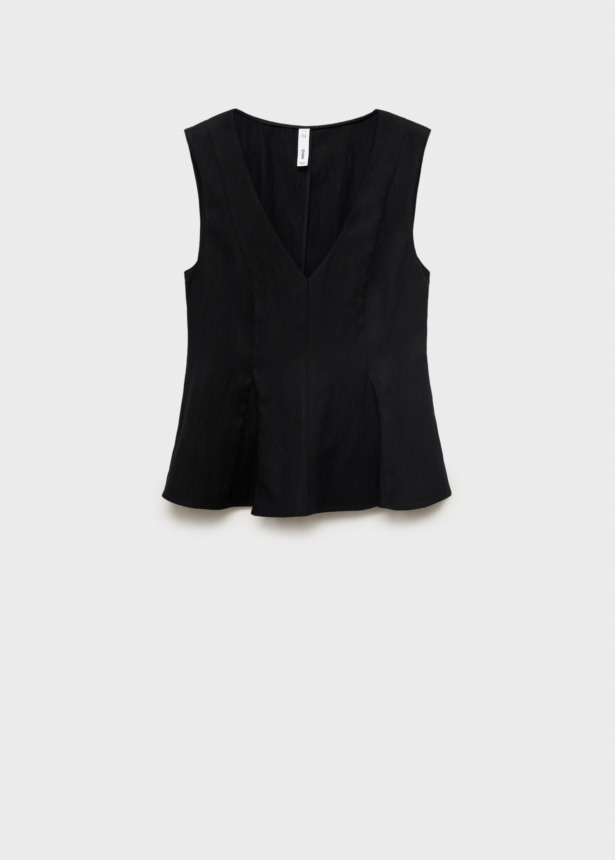 Lyocell peplum top - Article without model