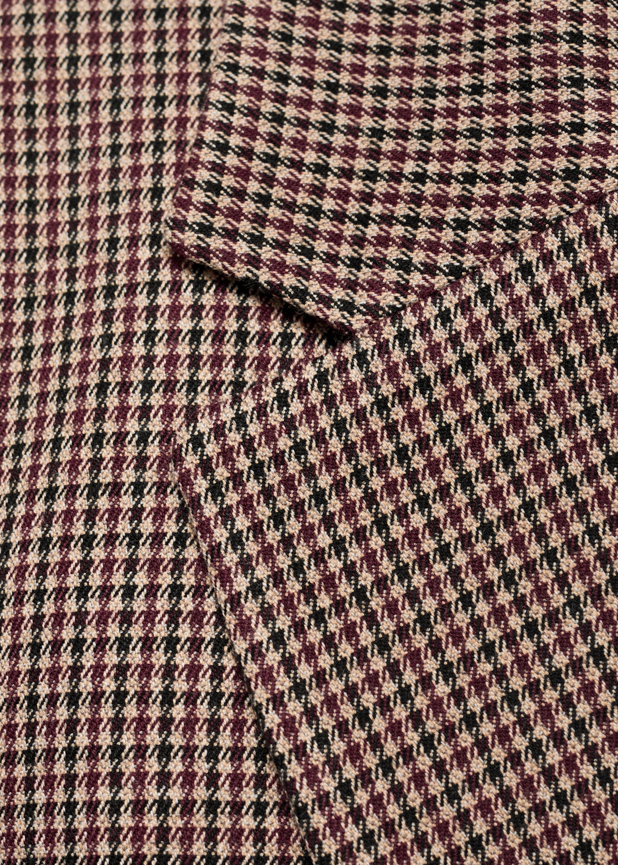 Micro-houndstooth double-breasted jacket - Details of the article 0
