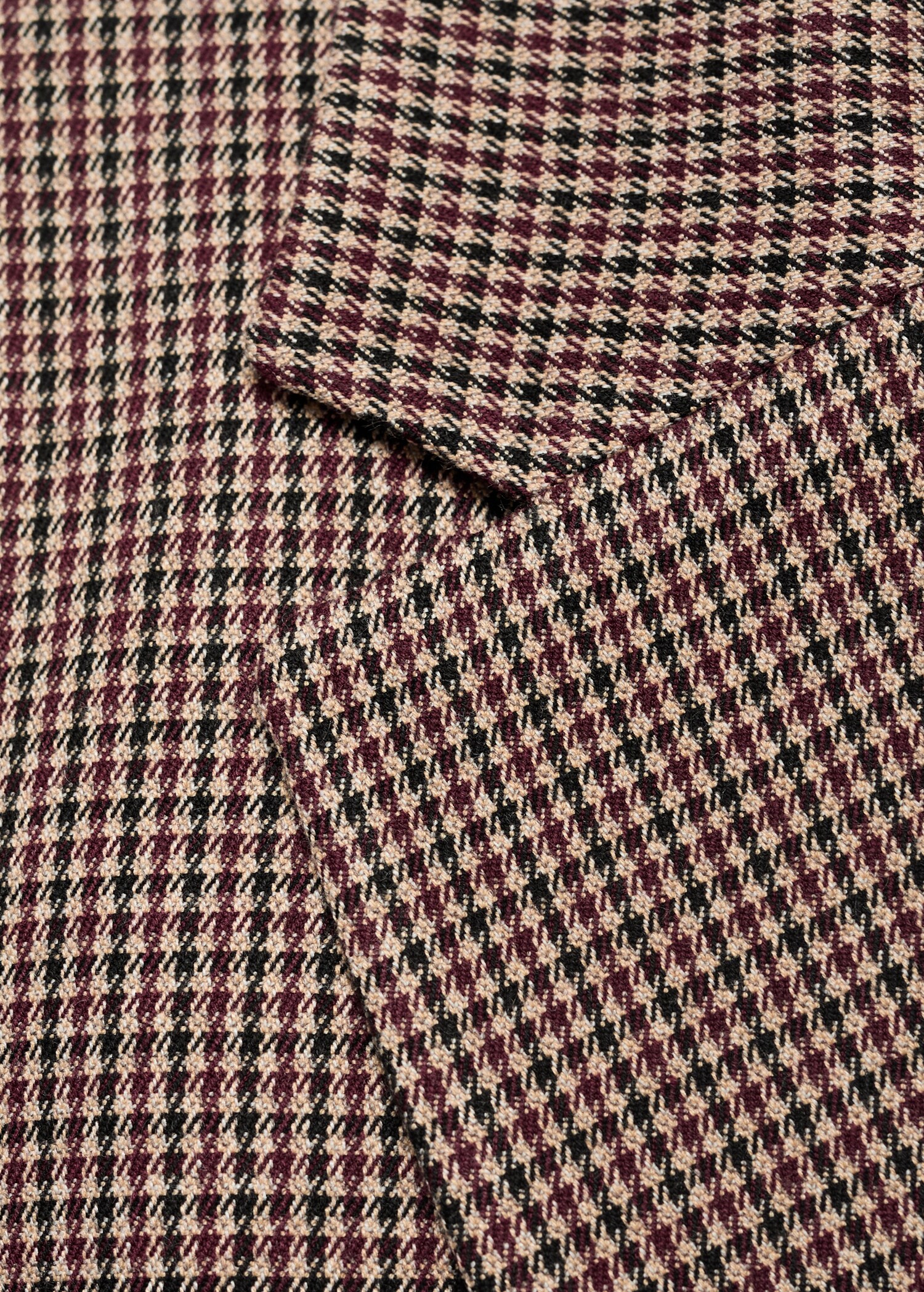 Micro-houndstooth double-breasted jacket - Details of the article 0