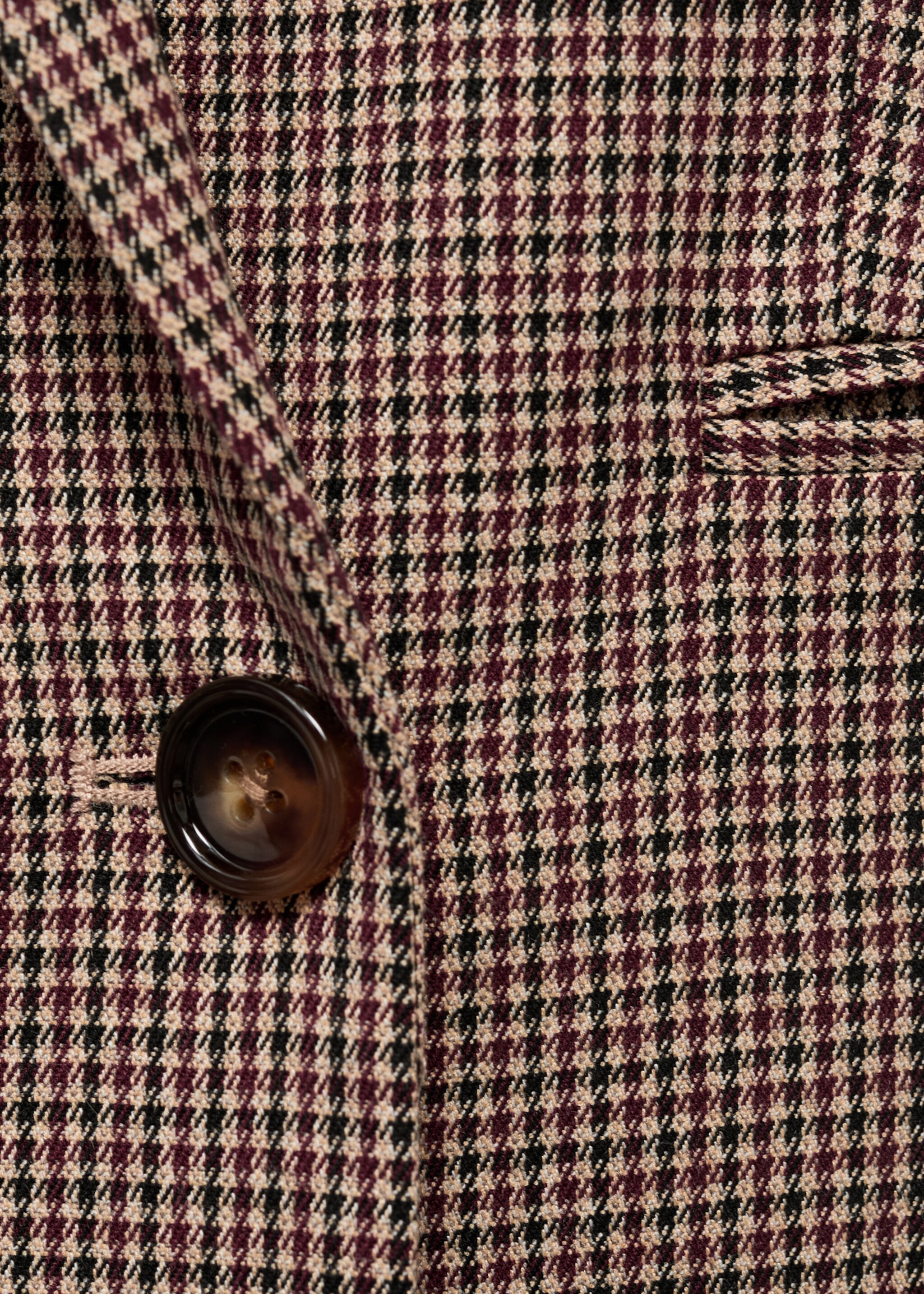 Micro-houndstooth double-breasted jacket - Details of the article 8