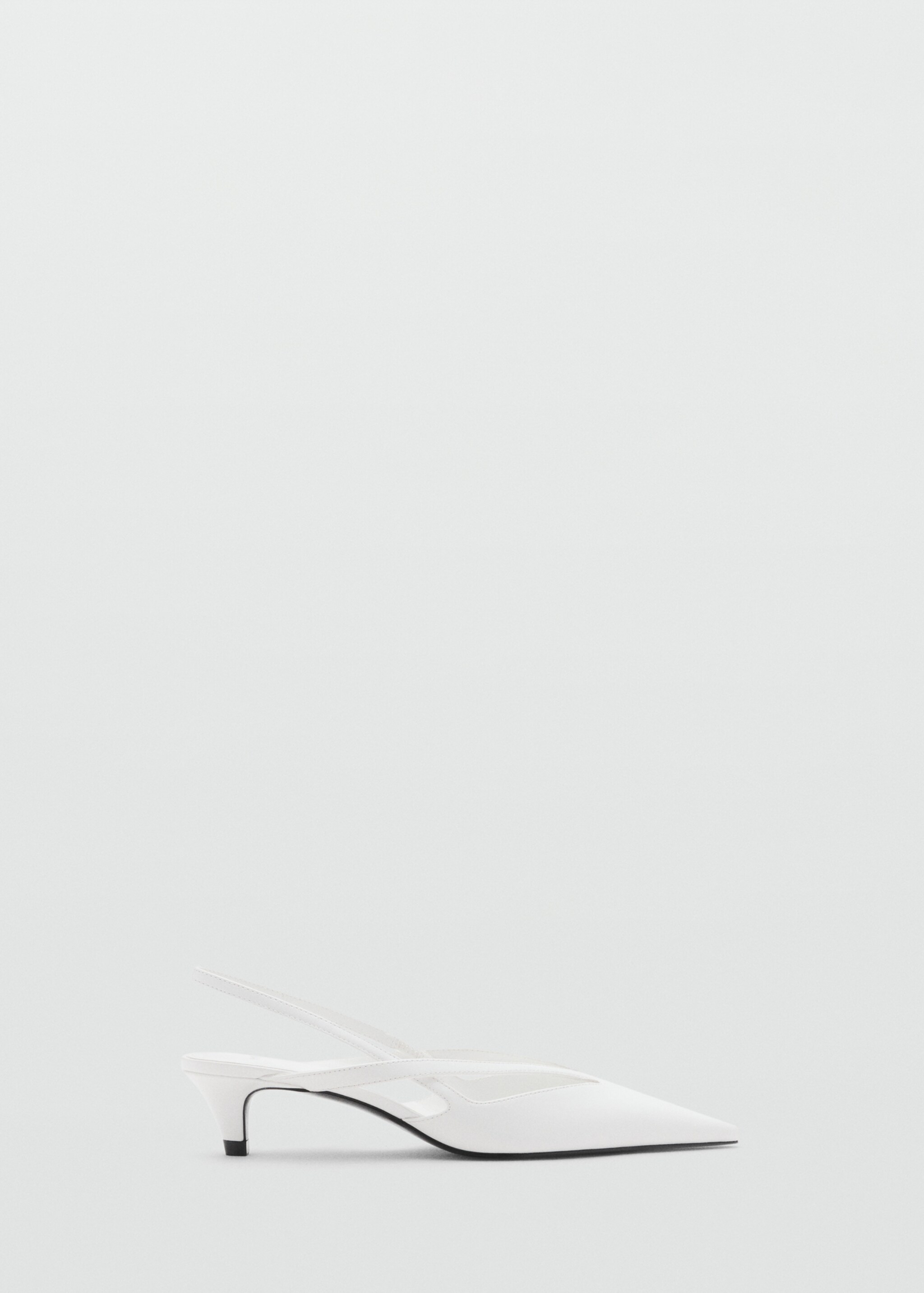 Chaussures pointues talon kitten heel - Article sans modèle, Blanc. Ref: 17054103-00.