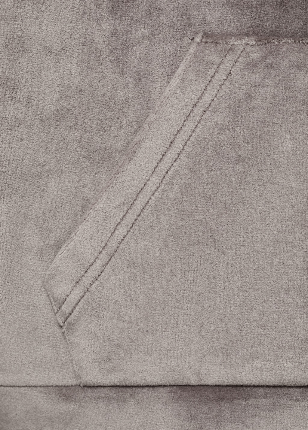 Velour sweatshirt with soft touch