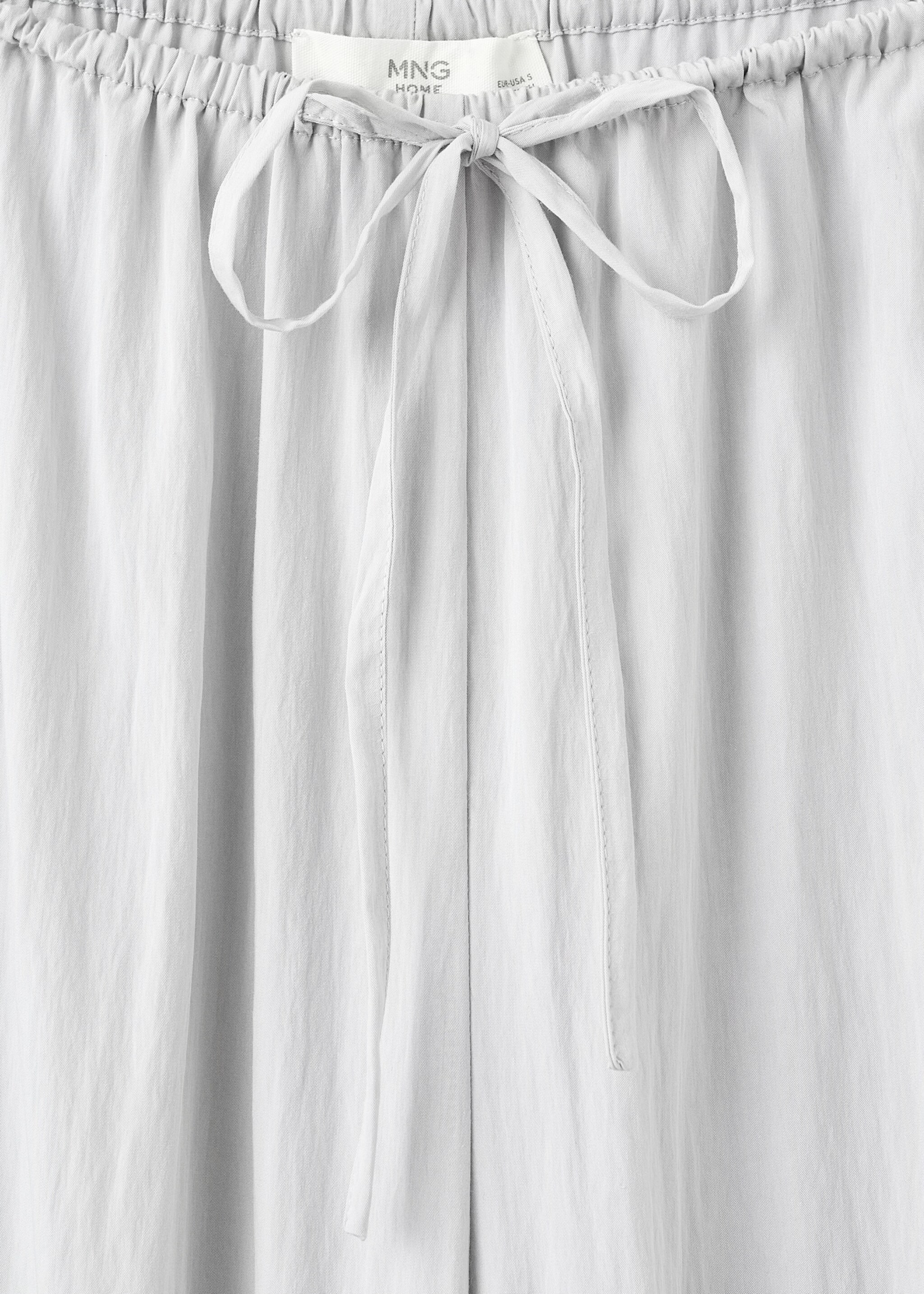 Pyjama trousers - Details of the article 8, Light/Pastel Grey. Ref: 17054106-00.
