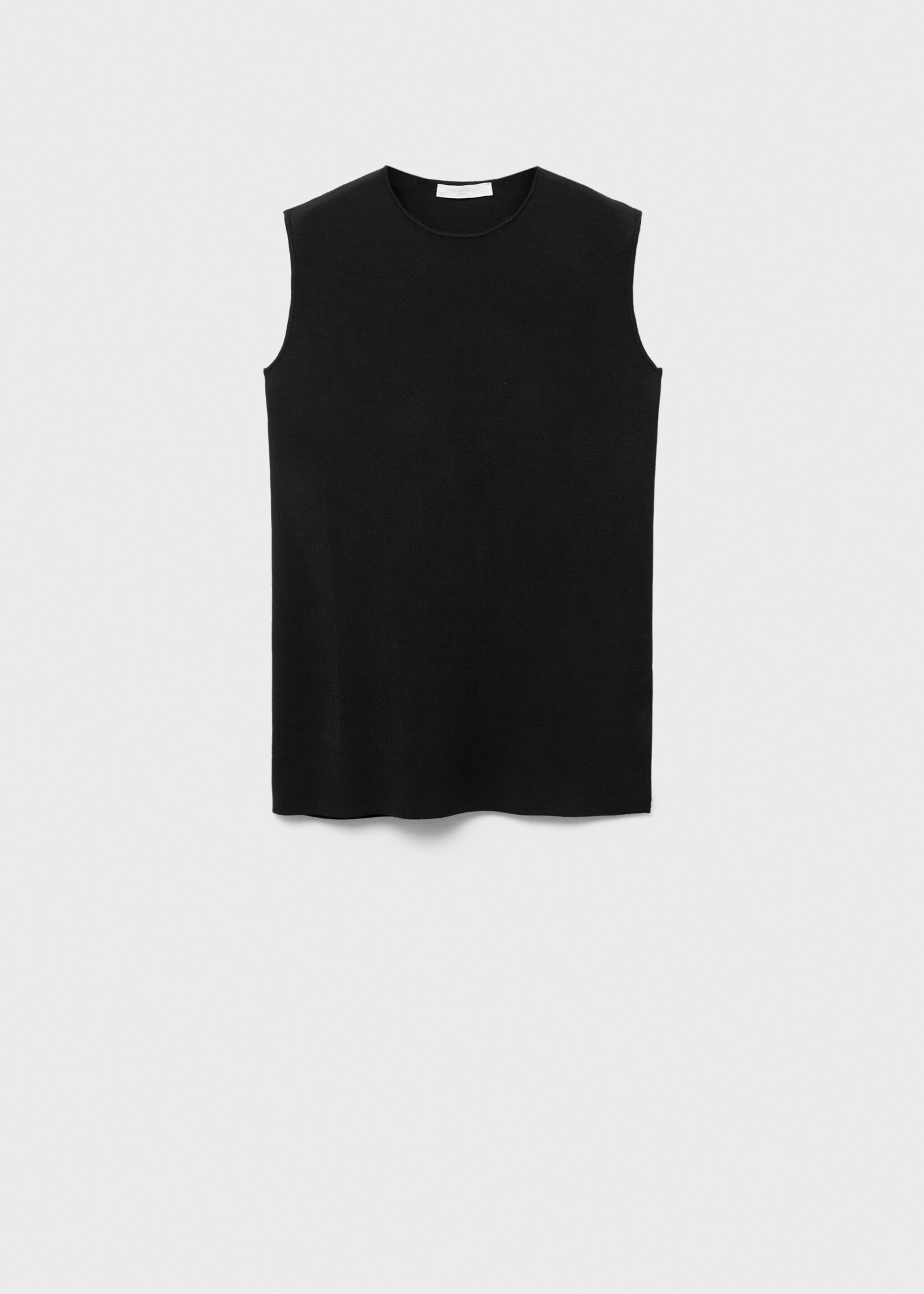 Milano fabric pyjama top - Article without model, Black. Ref: 17054107-00.