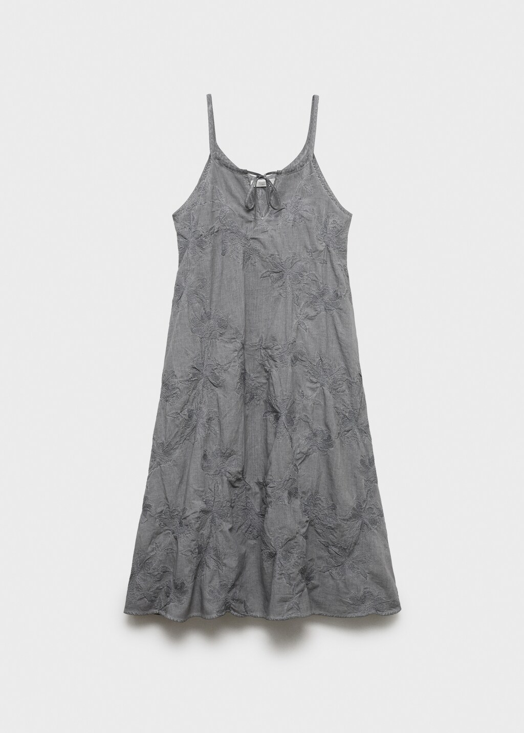 Overdyed embroidered cotton nightdress - image 5