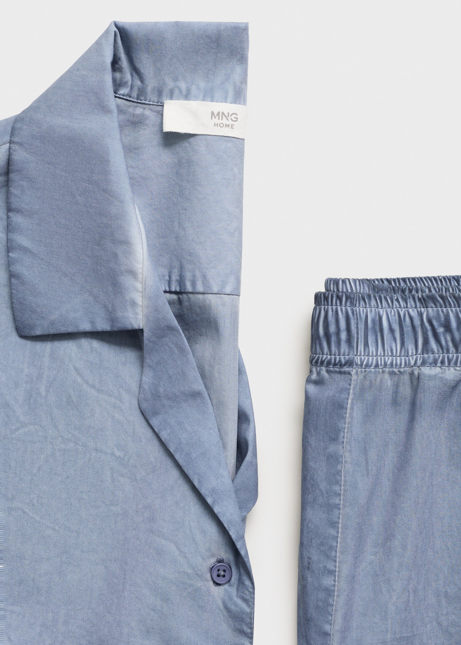 قميص قطني مصبوغ بتقنية garment dyed - تفاصيل المنتج 0