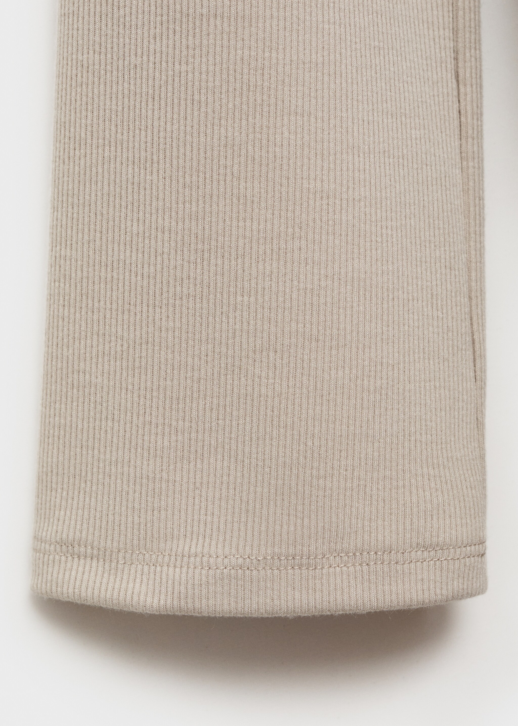 Buttons ribbed knit nightgown - Details of the article 0