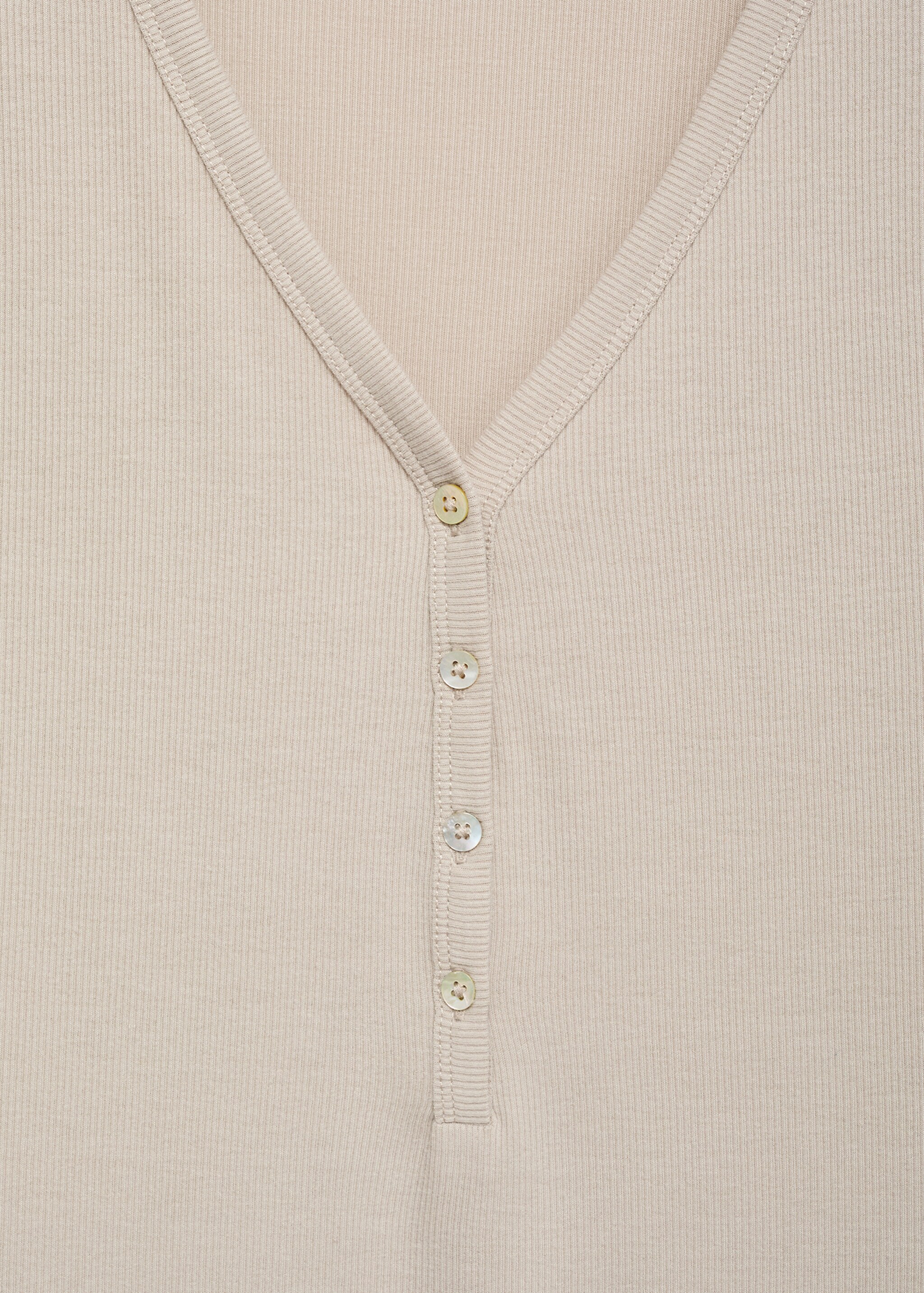 Buttons ribbed knit nightgown - Details of the article 8