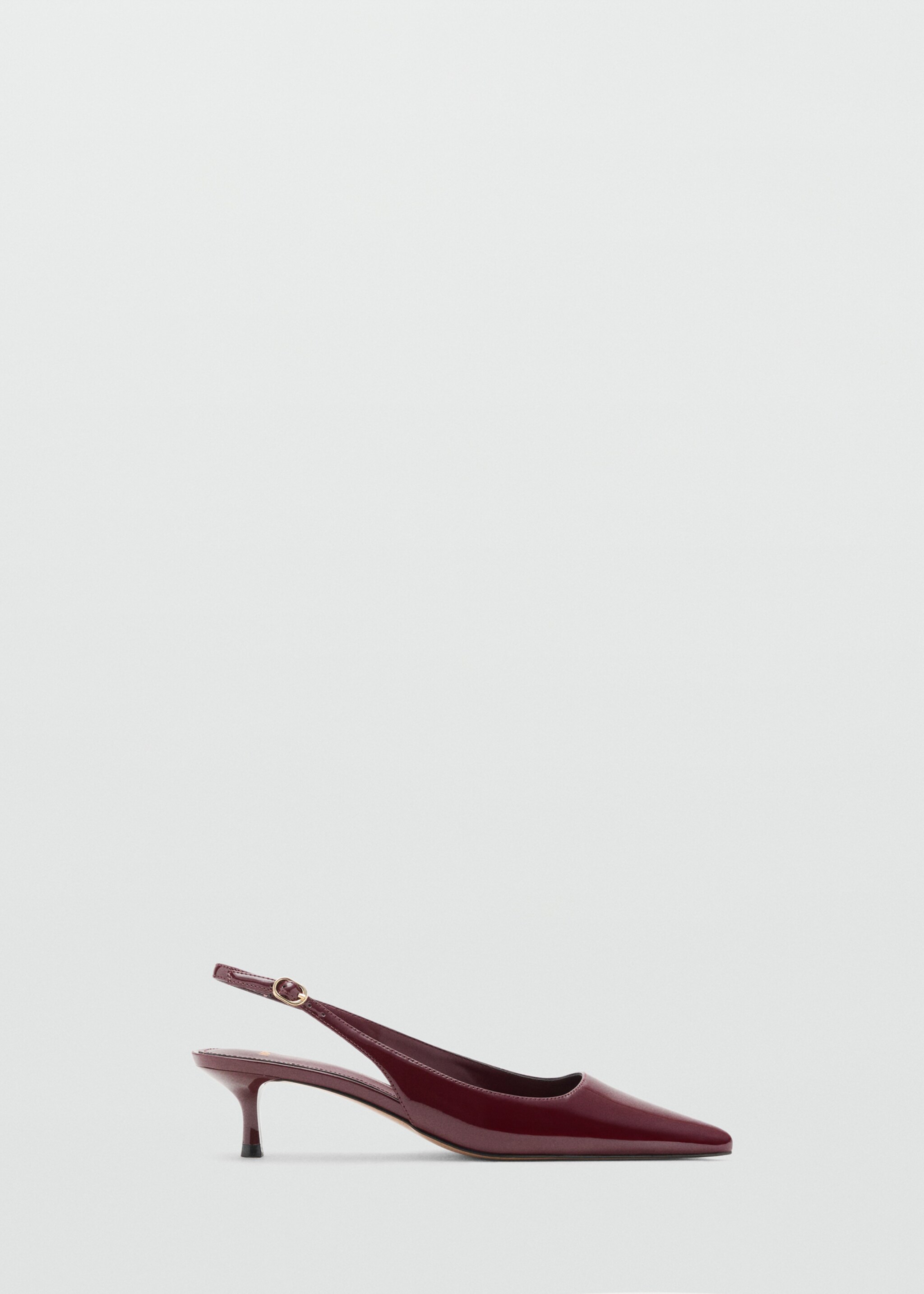 Chaussures vernies talon kitten heel - Article sans modèle, Bordeaux. Ref: 17054112-00.