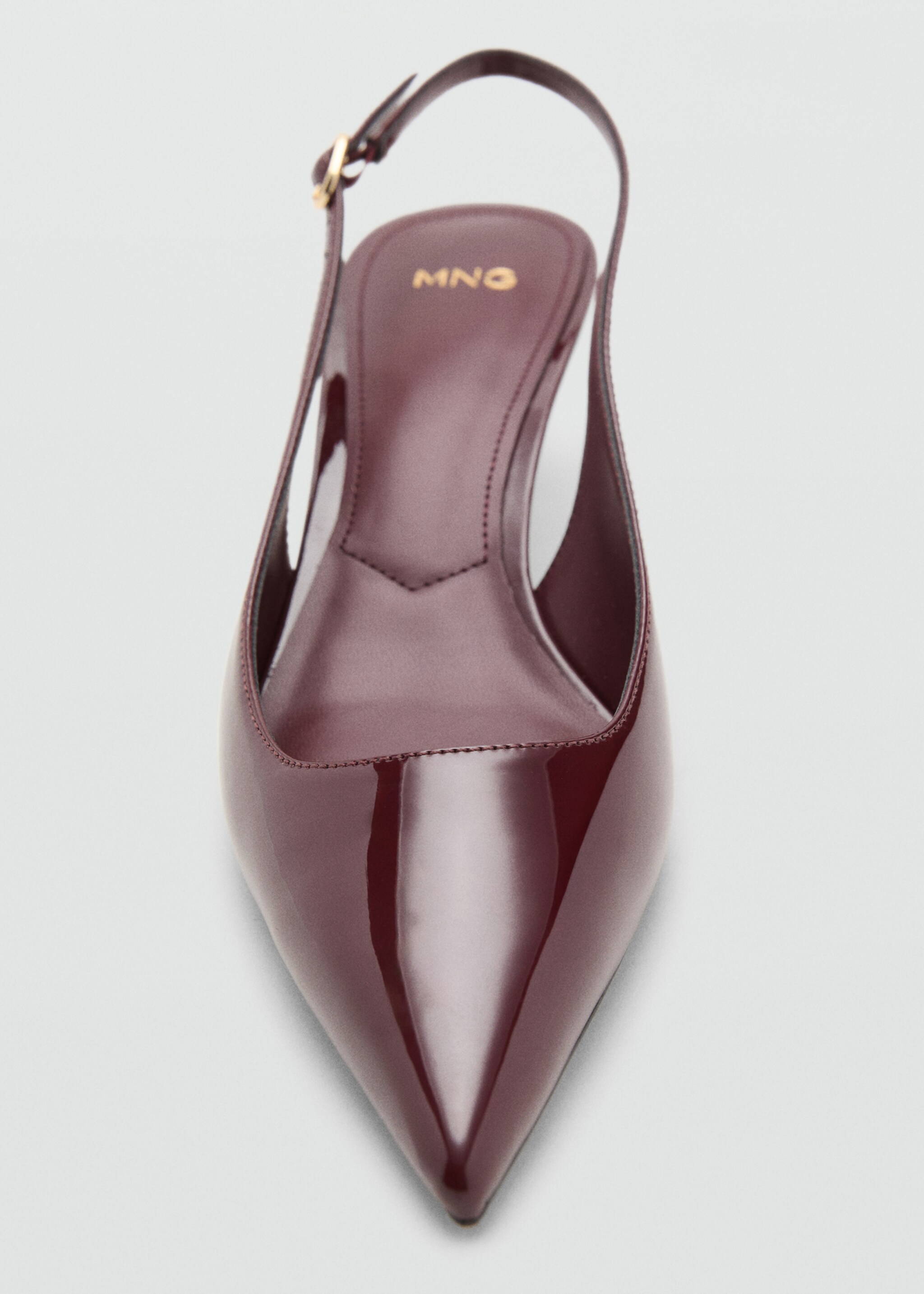 Chaussures vernies talon kitten heel - Détail de l'article 3, Bordeaux. Ref: 17054112-00.
