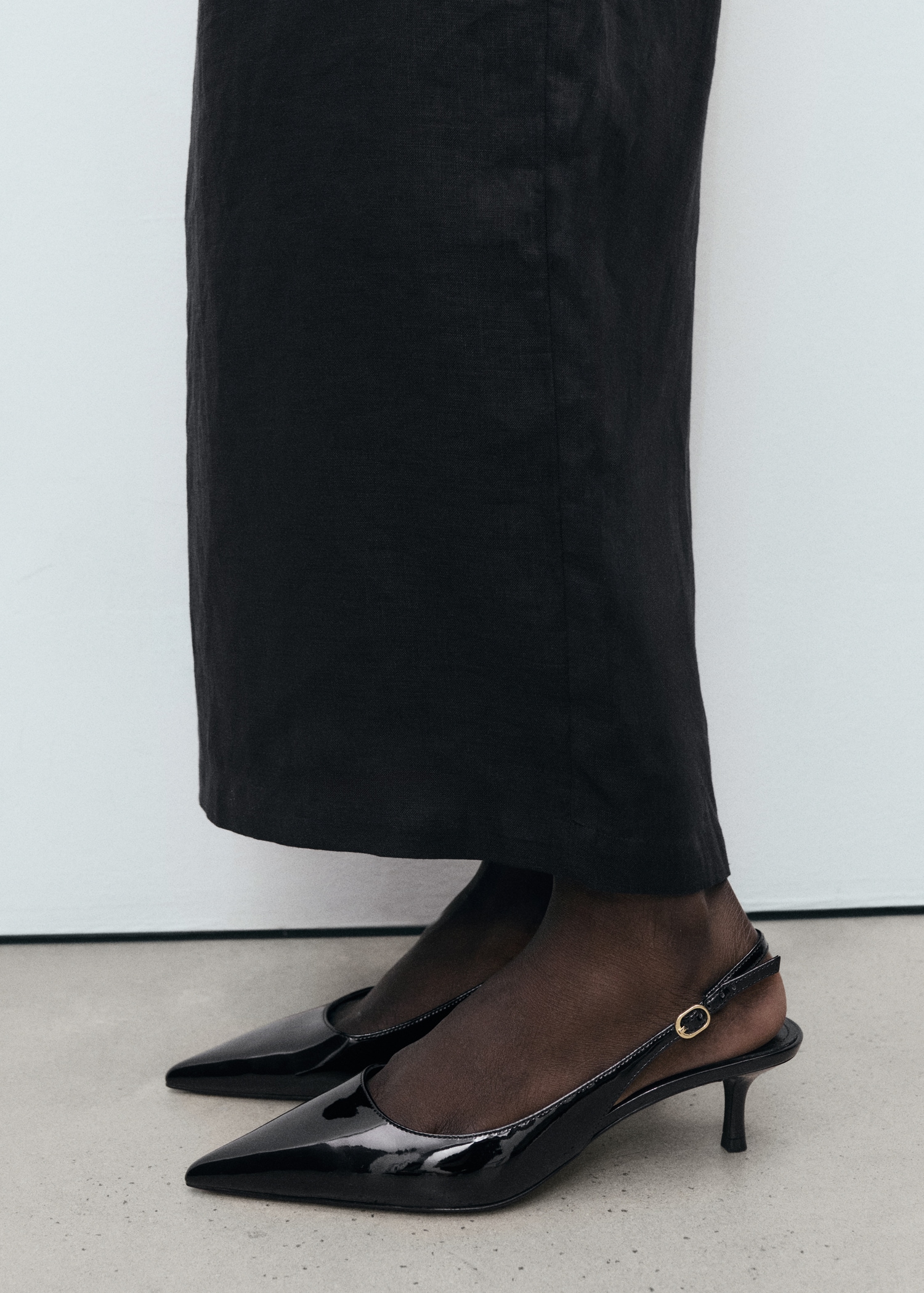 Chaussures vernies talon kitten heel Femme MANGO France