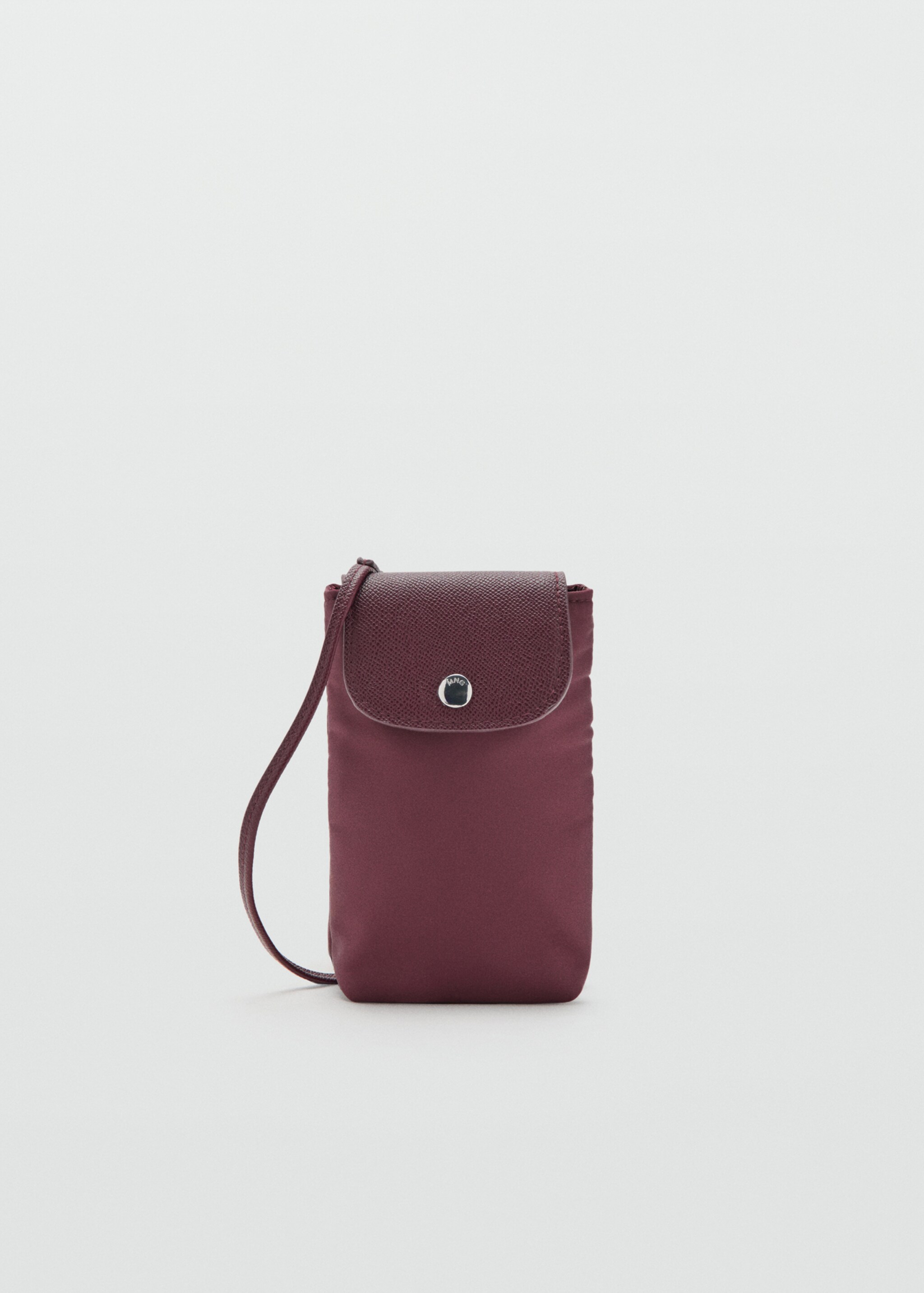Combined nylon mobile phone case - Article without model, Burgundy. Ref: 17054123-00.