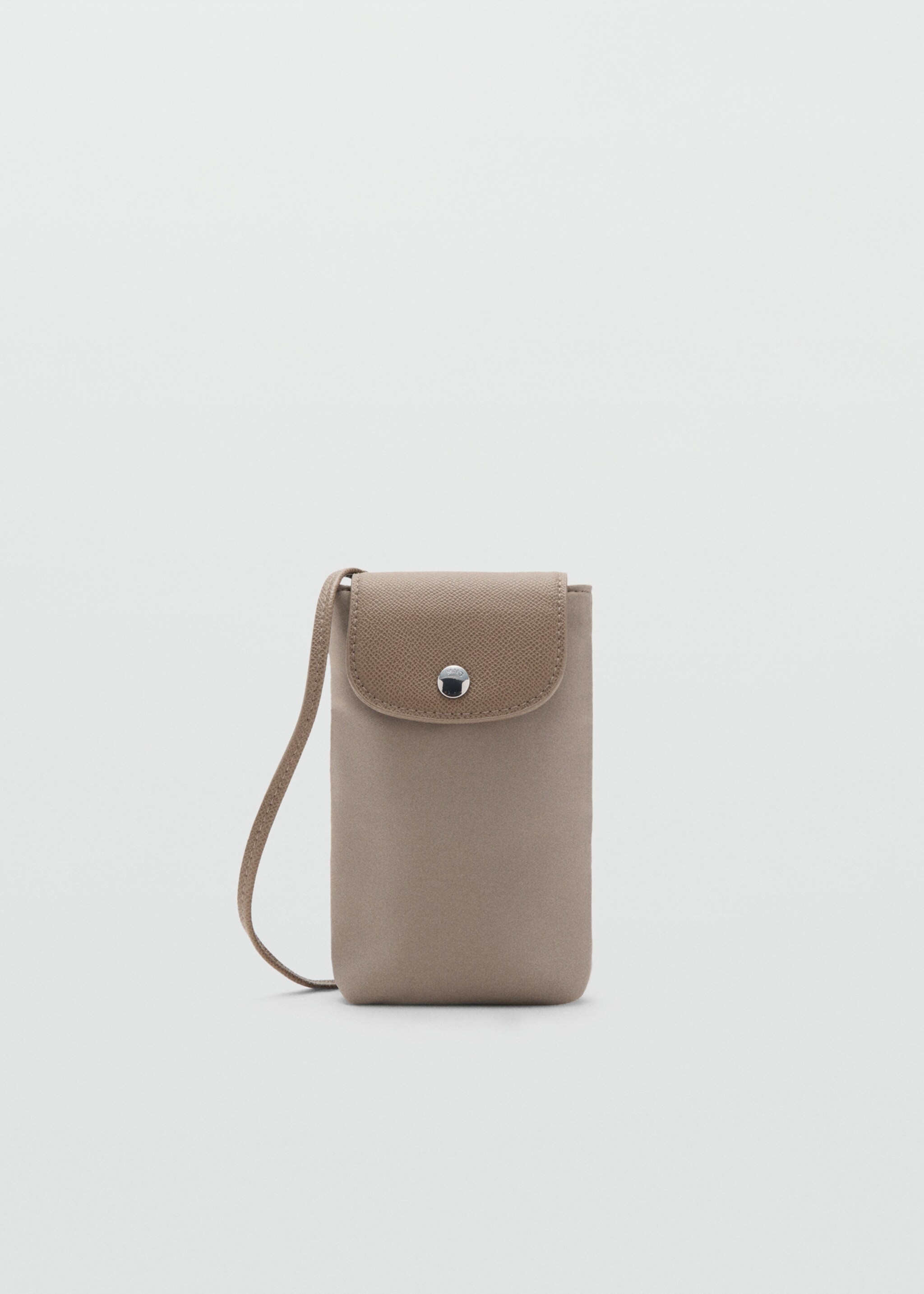 Combined nylon mobile phone case - Article without model, Light/Pastel Brown. Ref: 17054123-00.