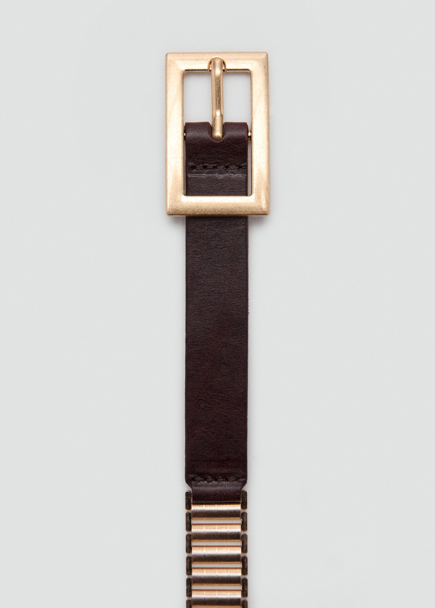 Leather mixed belt - Details of the article 1