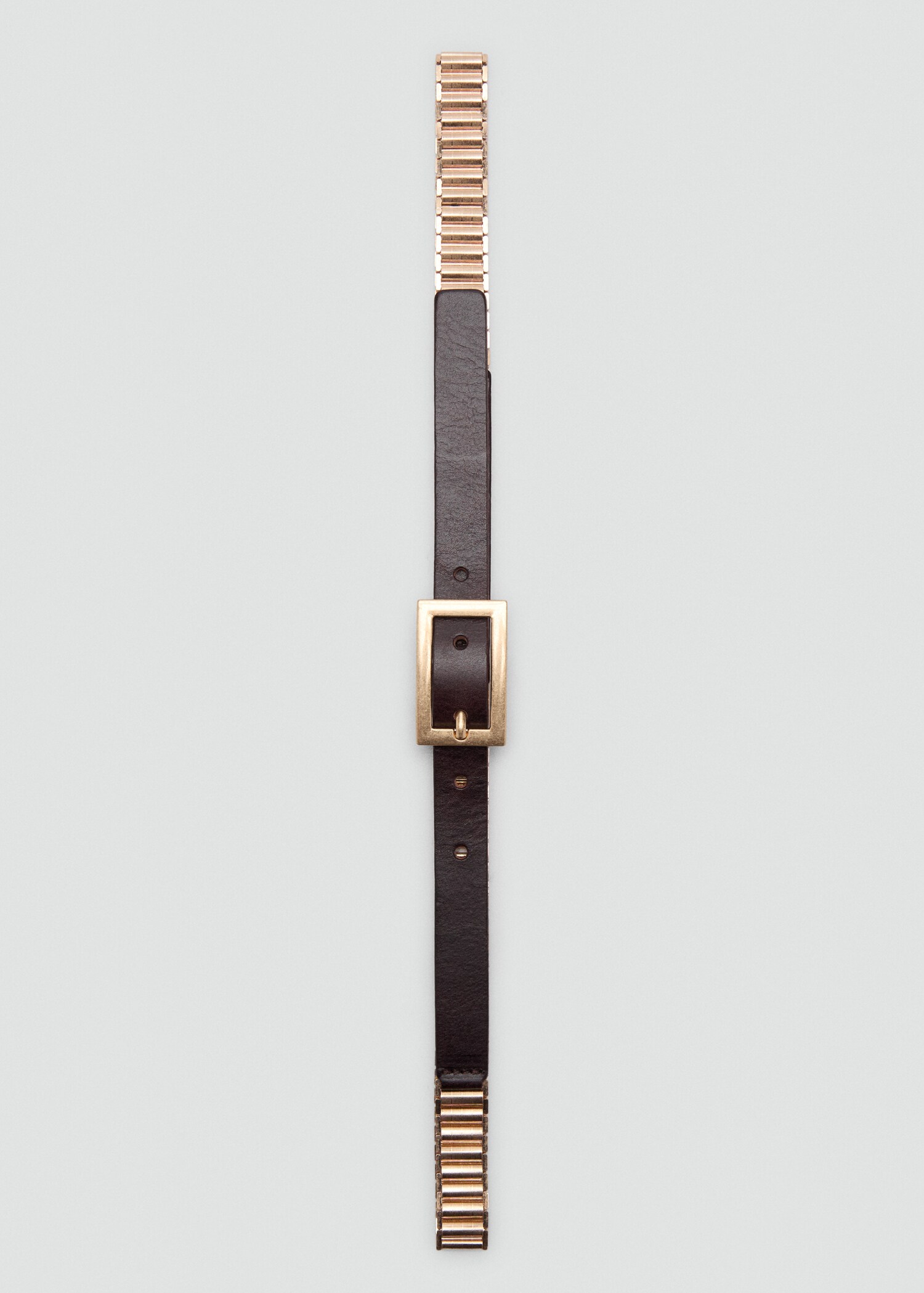 Leather mixed belt - Details of the article 2