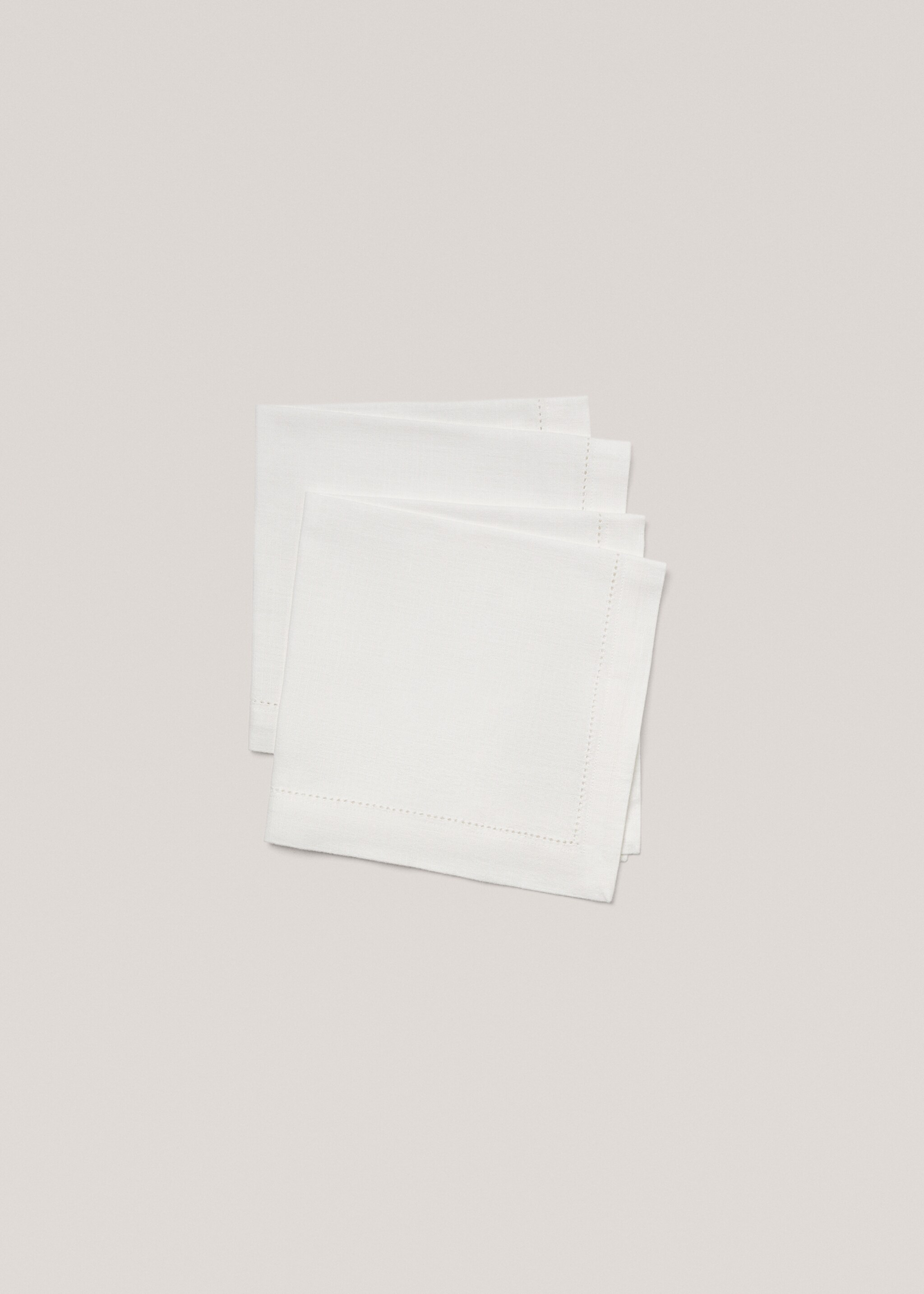 Cotton napkin with hemstitch - Details of the article 1