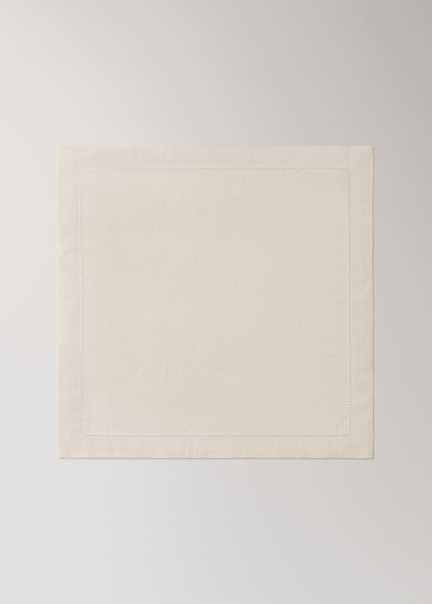 Cotton napkin with hemstitch - Article without model