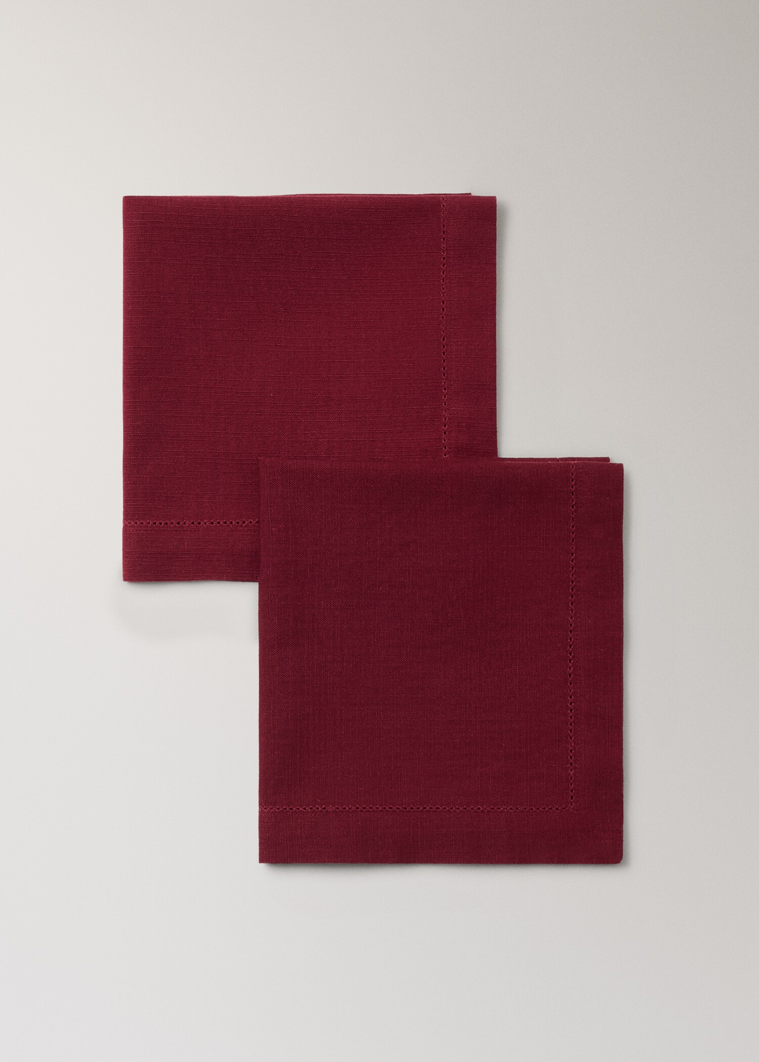 Cotton napkin with hemstitch - Details of the article 1