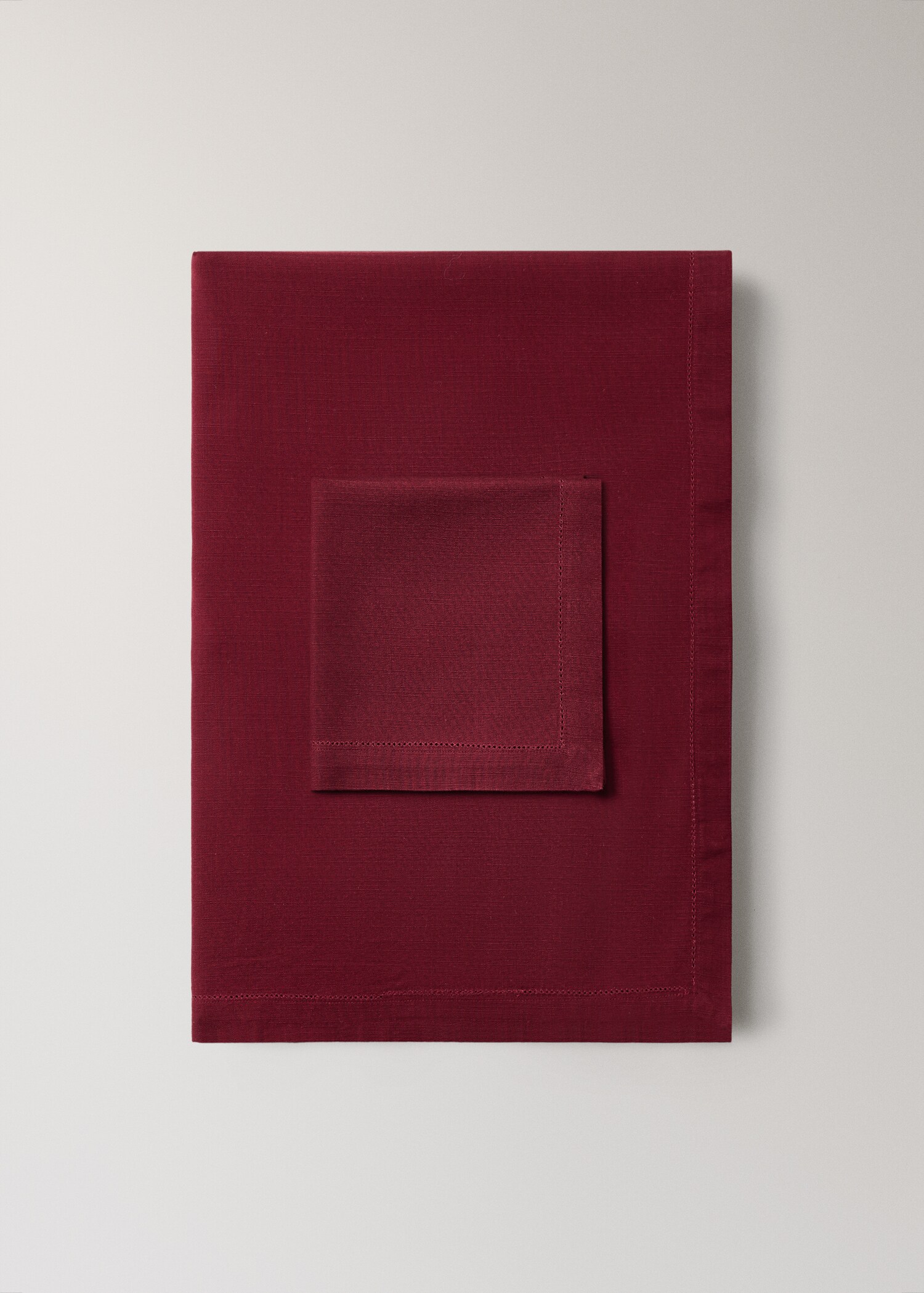 Cotton napkin with hemstitch - Details of the article 3