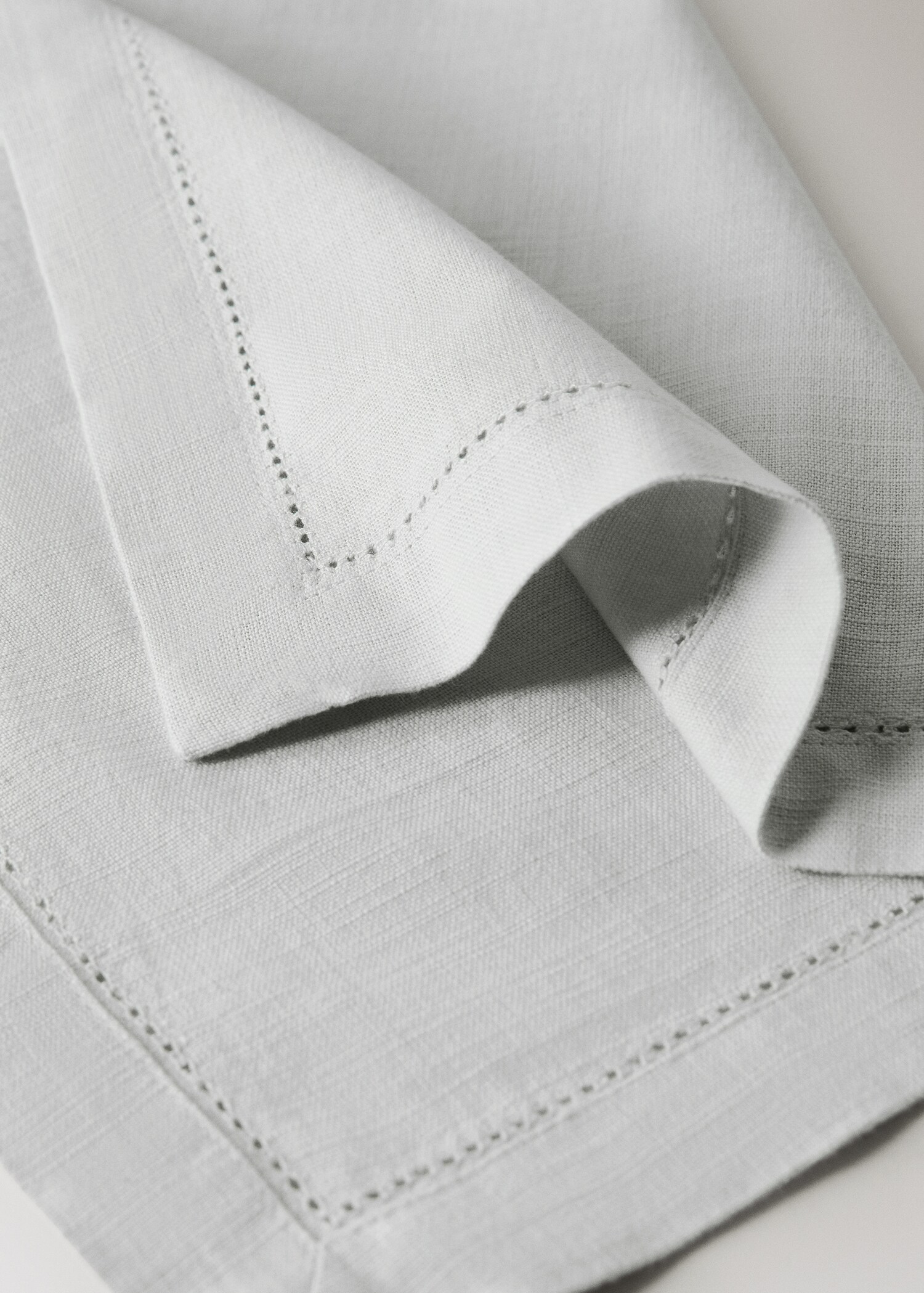Cotton napkin with hemstitch - Details of the article 2
