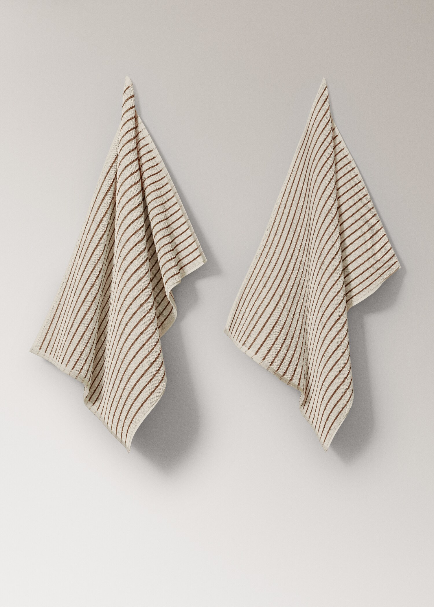 Multi-striped printed terry towelling kitchen towel - Товар без моделі