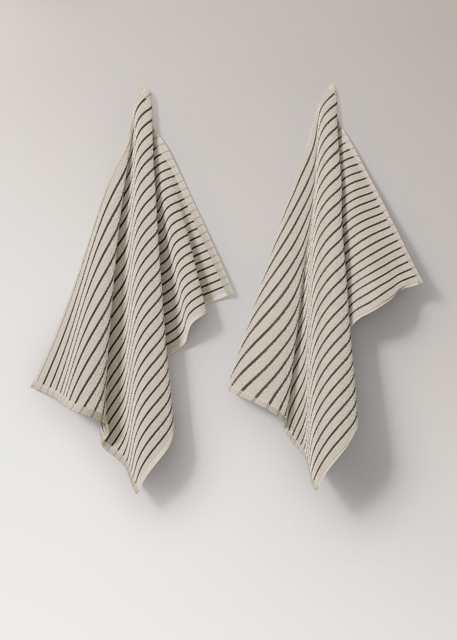 Multi-striped printed terry towelling kitchen towel - Товар без моделі